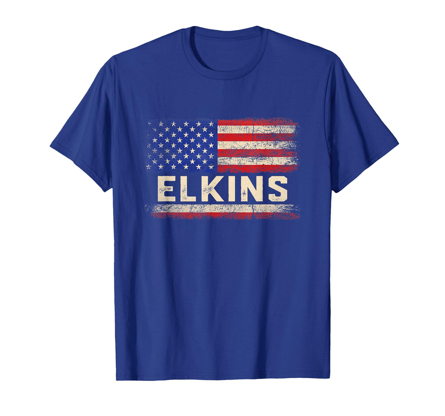 ELKINS Last Name Shirt ELKINS Name American Flag T-Shirt