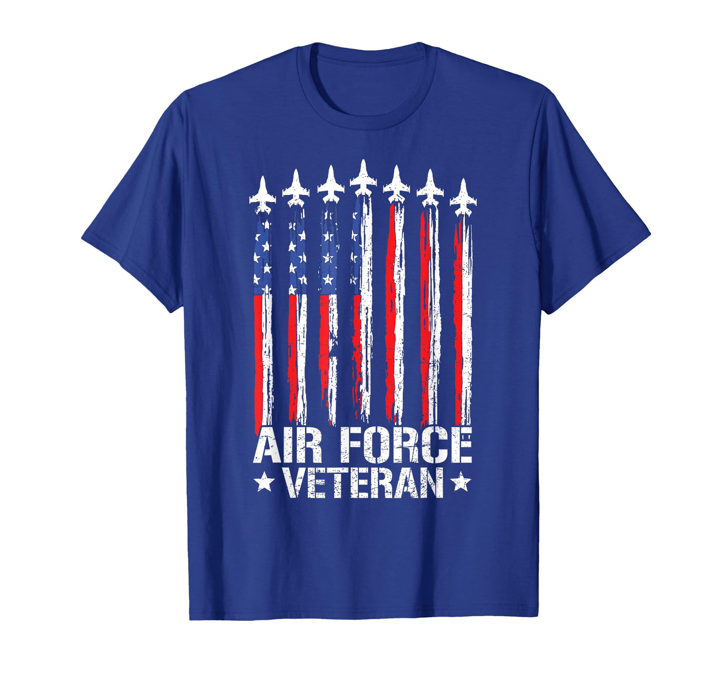 Patriotic US Air Force Veteran Flag USA American USAF Vet T-Shirt
