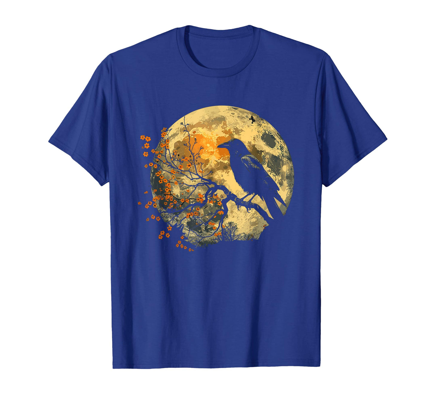 Black Raven Nature Art Crow Moon T-Shirt