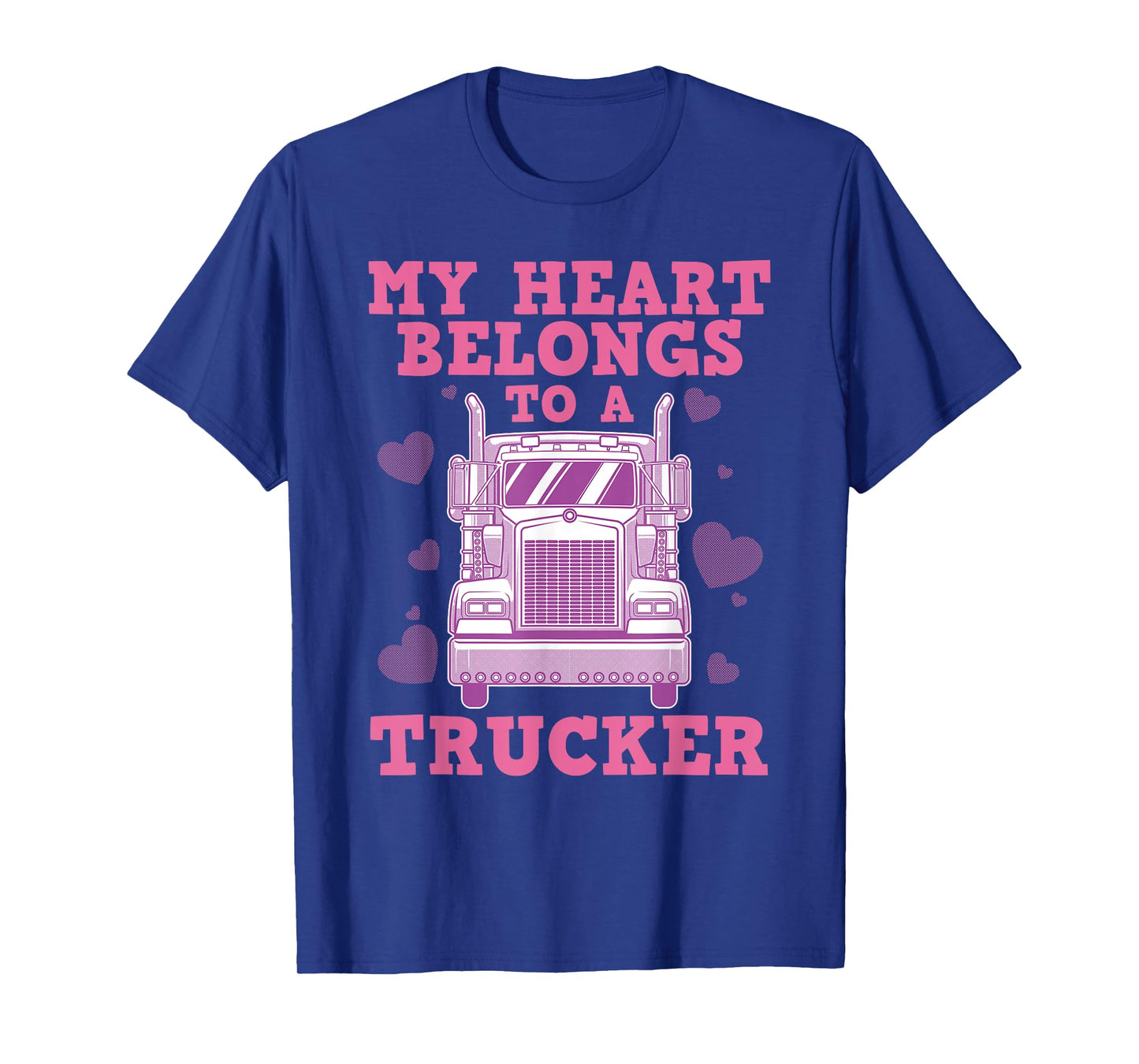 Cool Truckers Wife Gift For Women Funny Truck Driver Girl T-Shirt