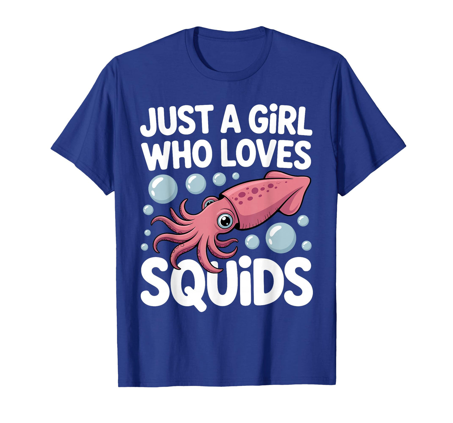 Best Squid Art for Women Girls Squid Lover Giant Squid T-Shirt