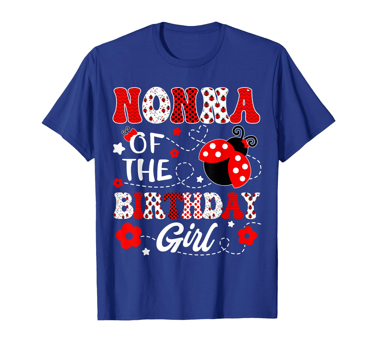 Nonna Of The Birthday Girl Lady Bug Birthday Party T-Shirt