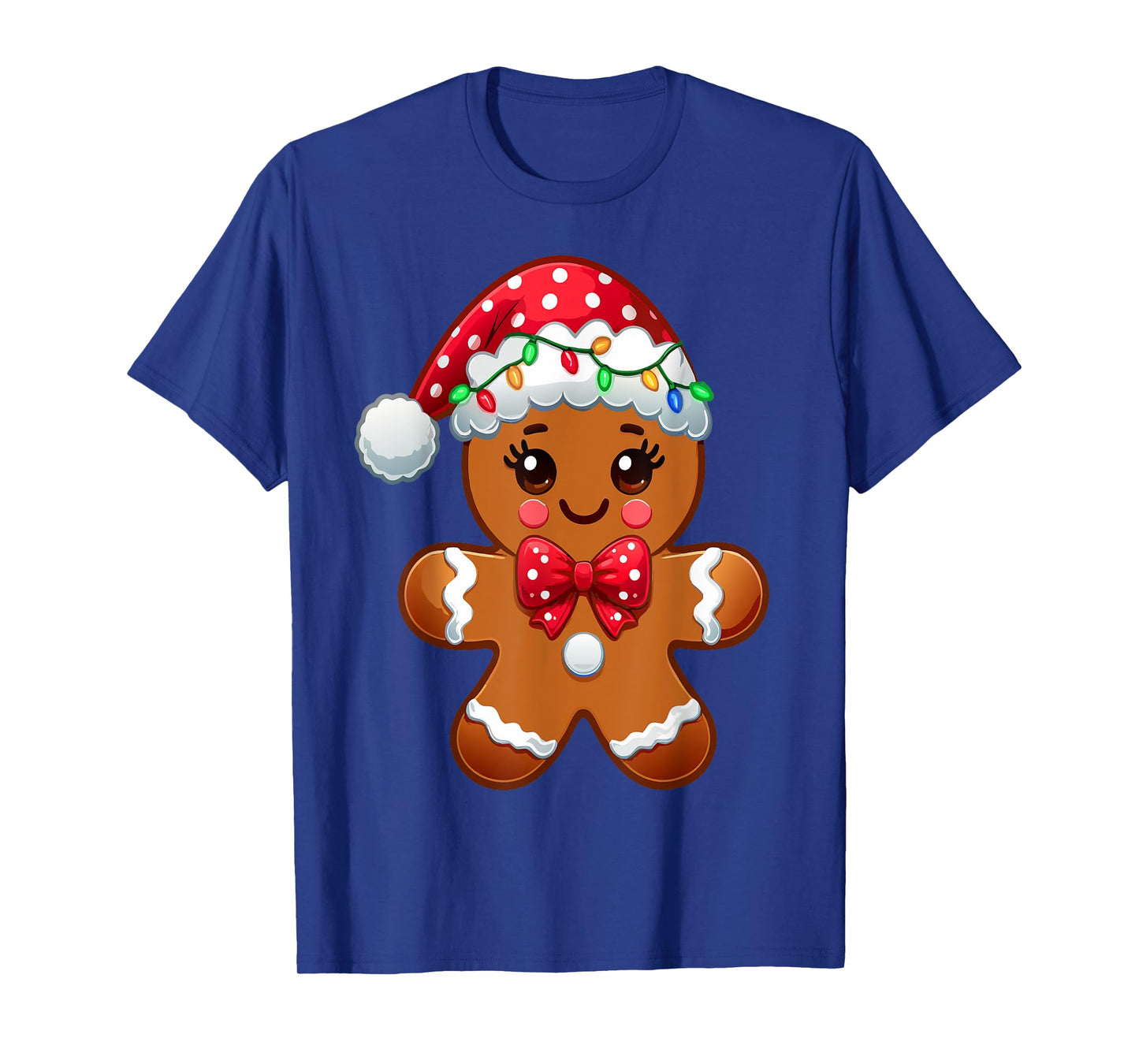 Christmas Holiday Cute Gingerbread Man Baking Lover Women T-Shirt