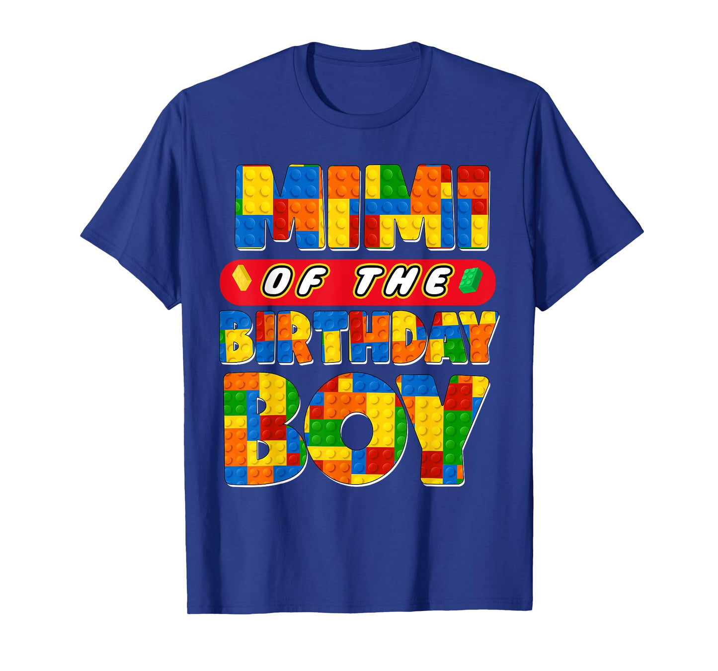 Mimi Birthday Boy Building Bricks Family Party Decoration T-Shirt