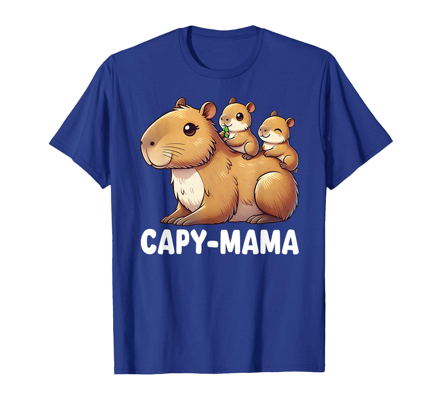 Funny Capybara Capy-Mama Babies Cute Boys Girls Kids T-Shirt