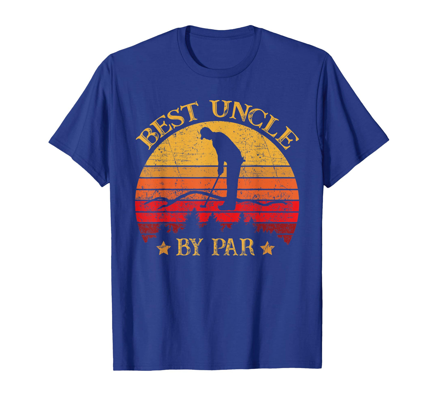 Mens Best Uncle by Par Uncle Golf Funny T-Shirt