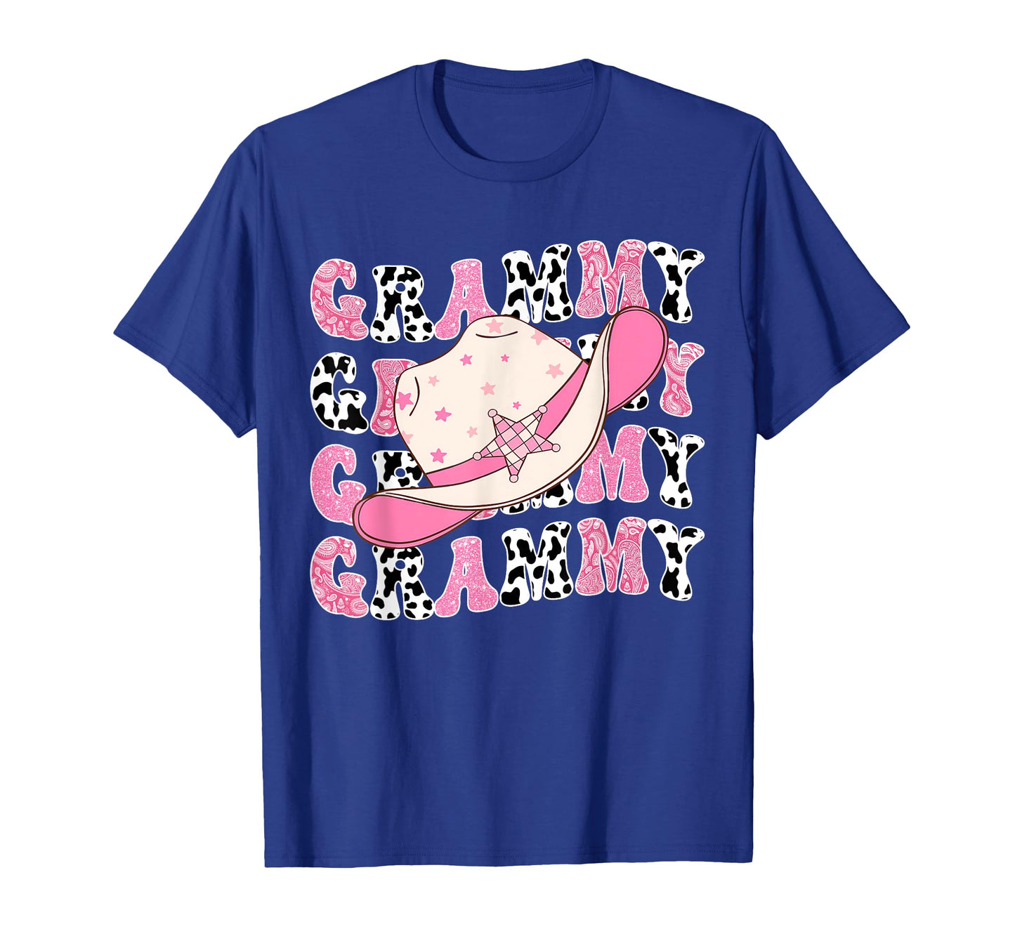 Grammy Pink Rodeo CowGirl Western Retro Groovy T-Shirt