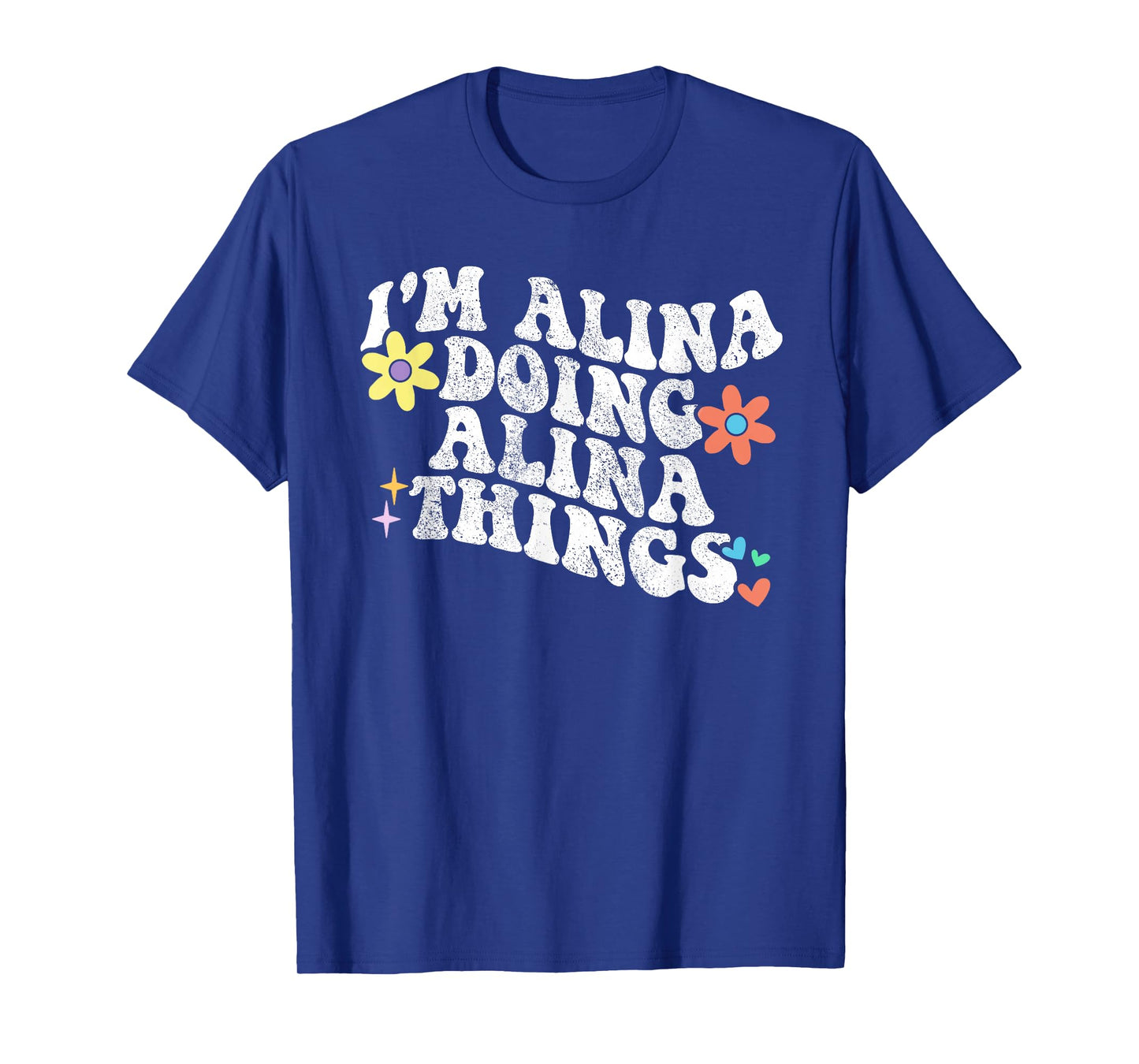 Retro Groovy Im ALINA Doing ALINA Things Funny Mother's Day T-Shirt