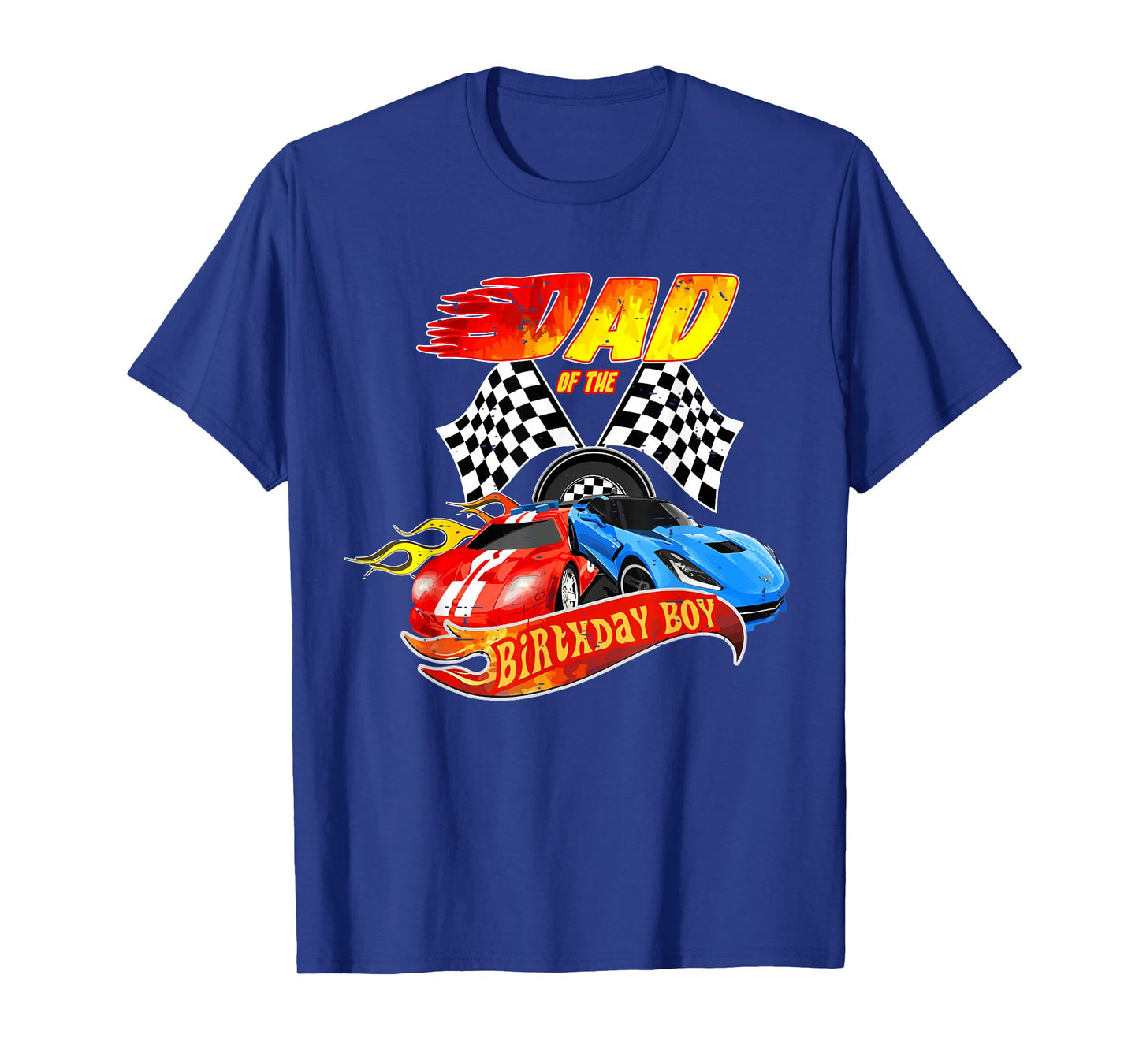 Dad Of The Birthday Boy Race Car Birthday Party Racing Cute T-Shirt