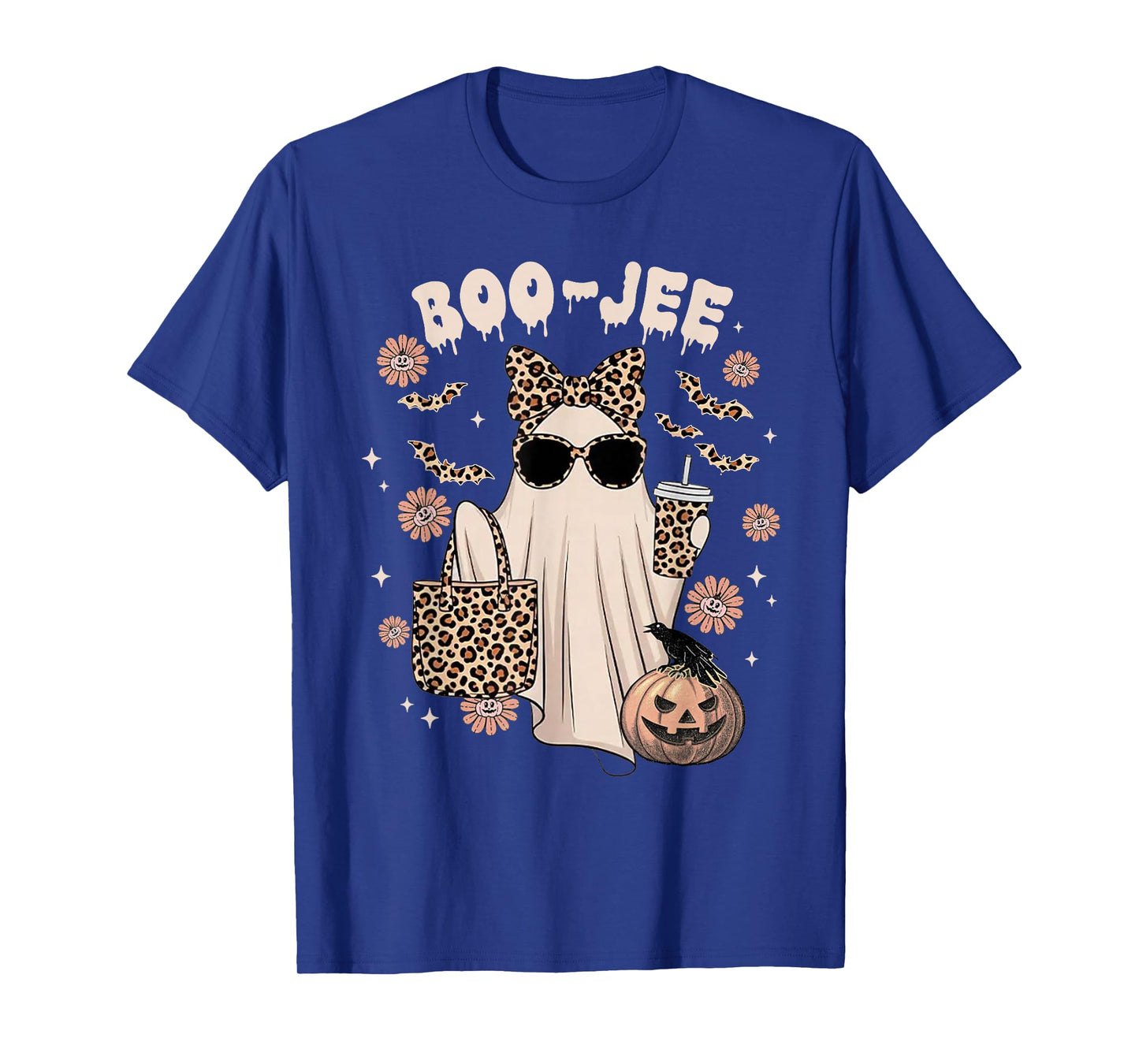 Boo JEE Ghost Shirt Spooky Vibes Halloween Boujee Women T-Shirt