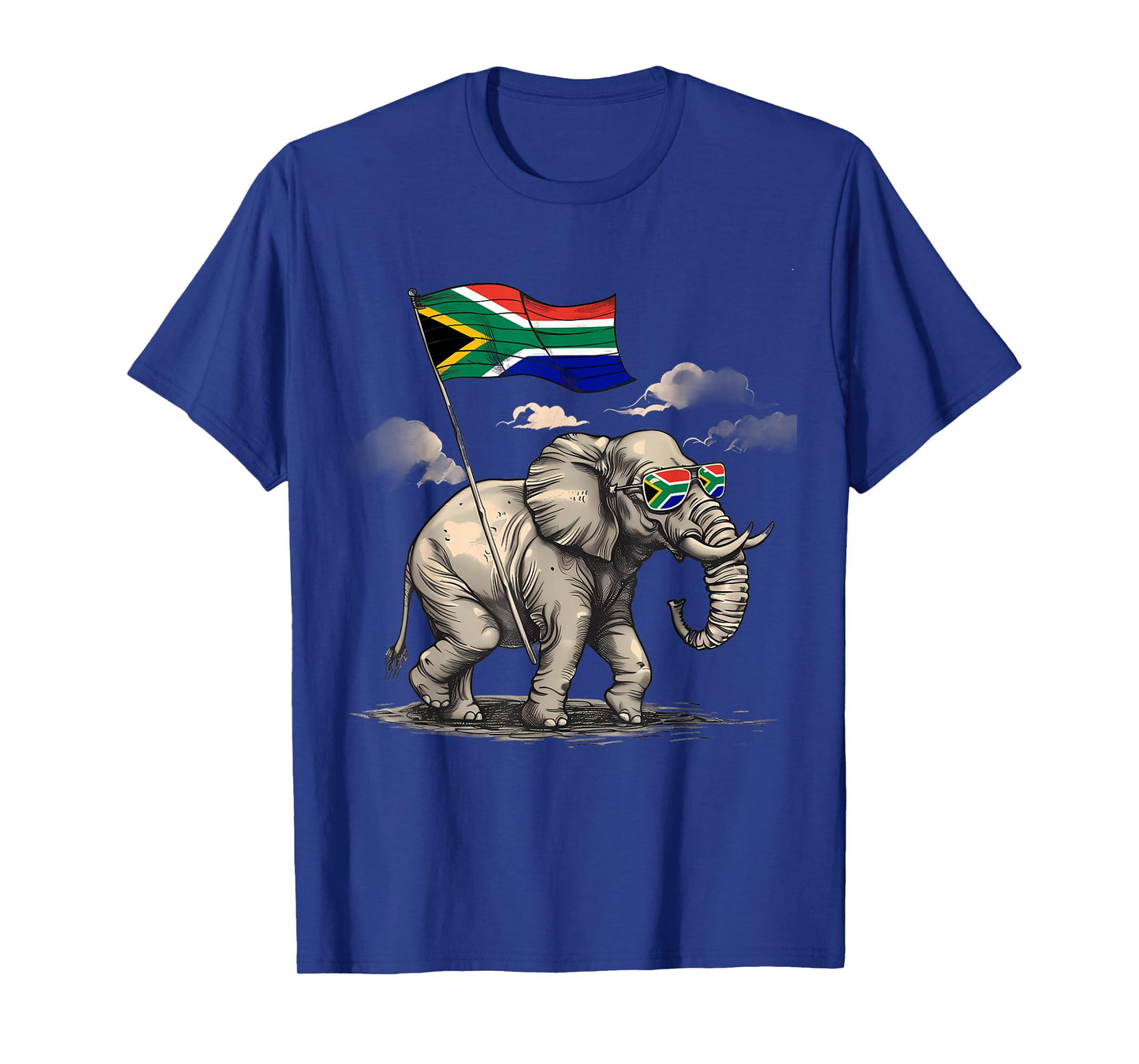 South Africa Flag Wildlife Elephant South African Roots T-Shirt