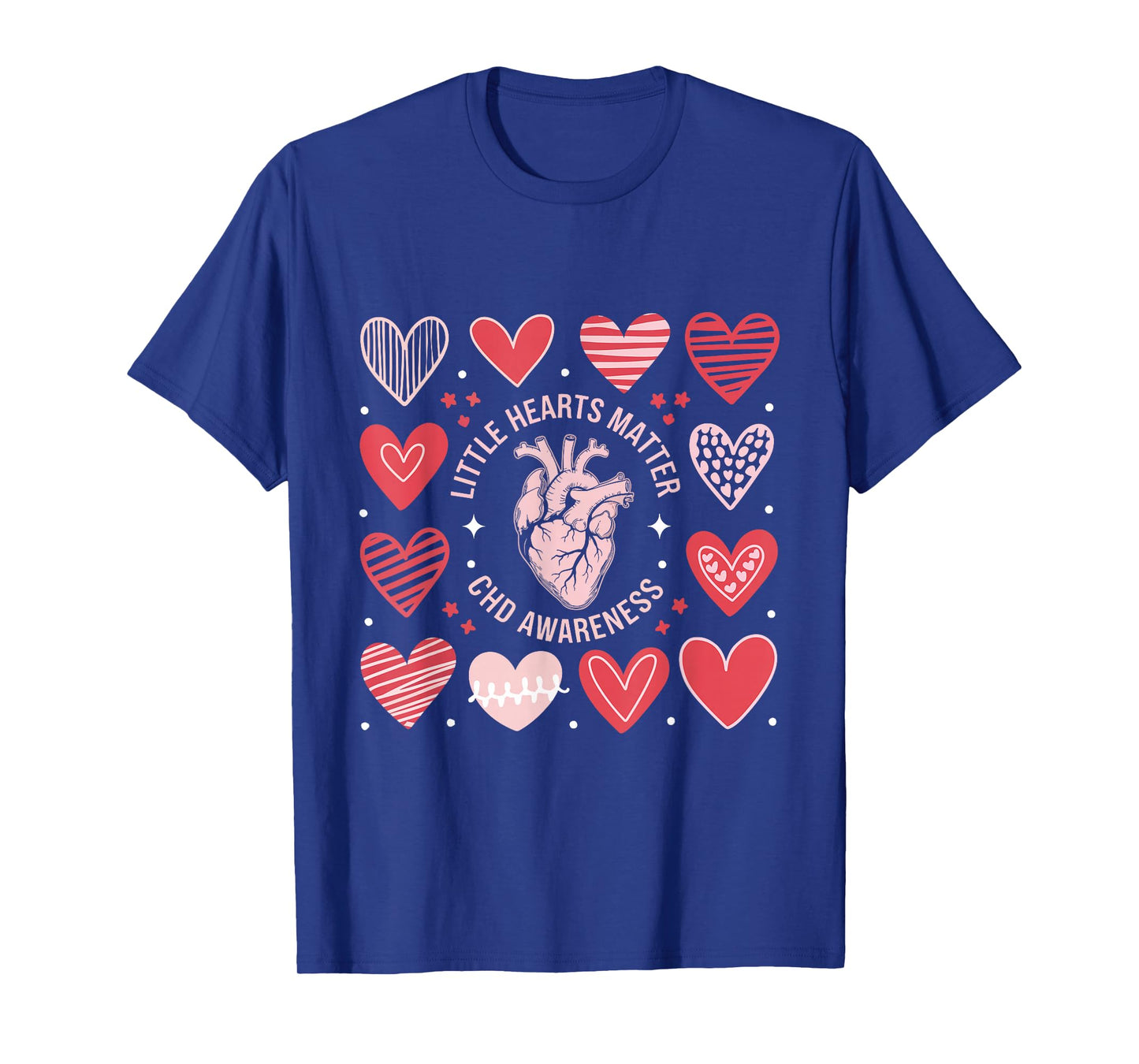 Heart Anatomy Valentine Little Heart Matter CHD Awareness T-Shirt