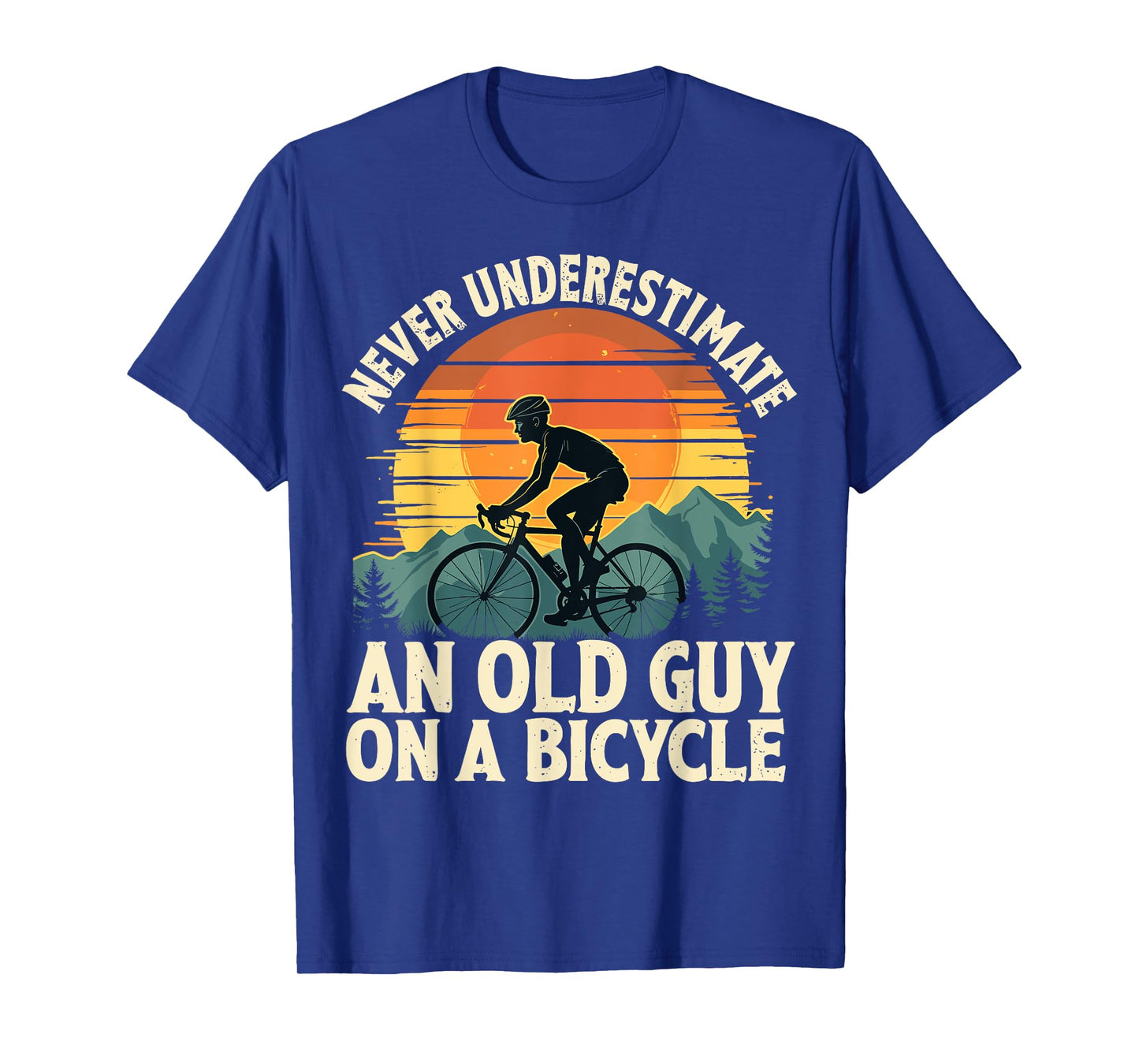 Cycling Grandpa Bicycle Riding Cycle Racing T-Shirt