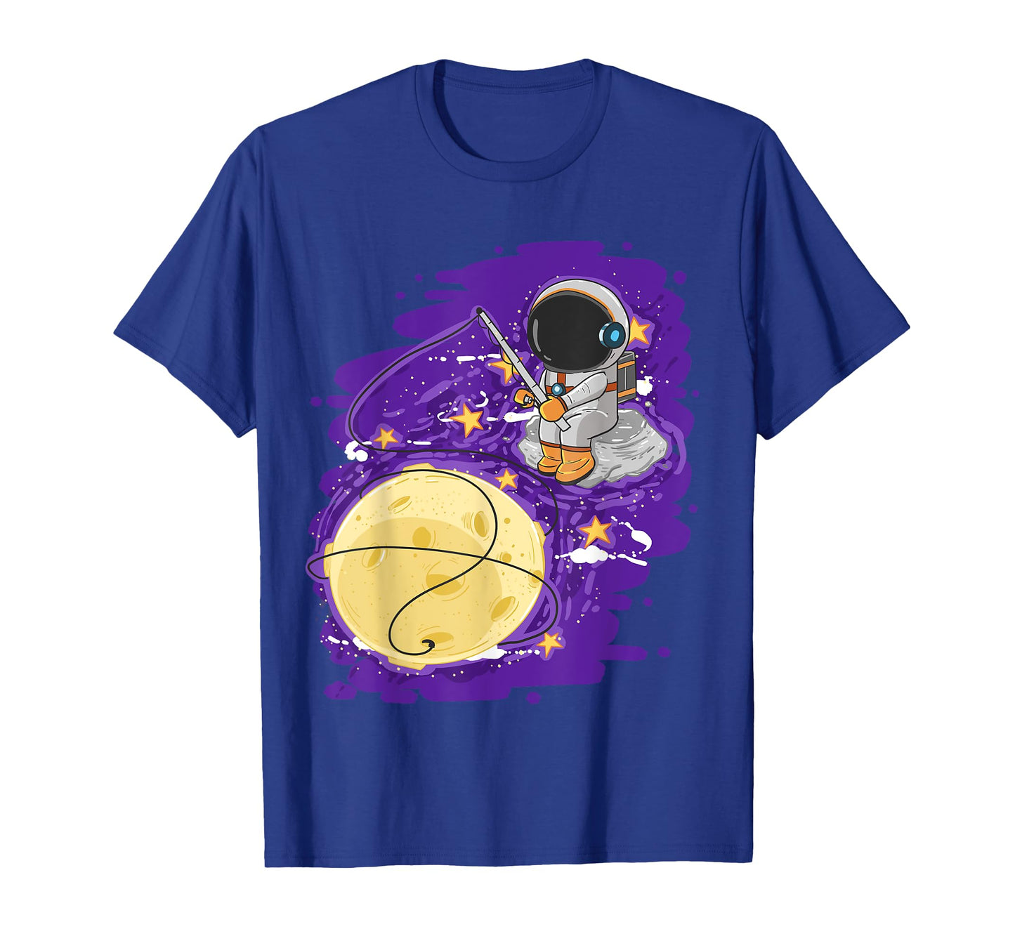 Astronaut Fishing Cute Spaceman Galaxy Space Lover Boys Gift T-Shirt