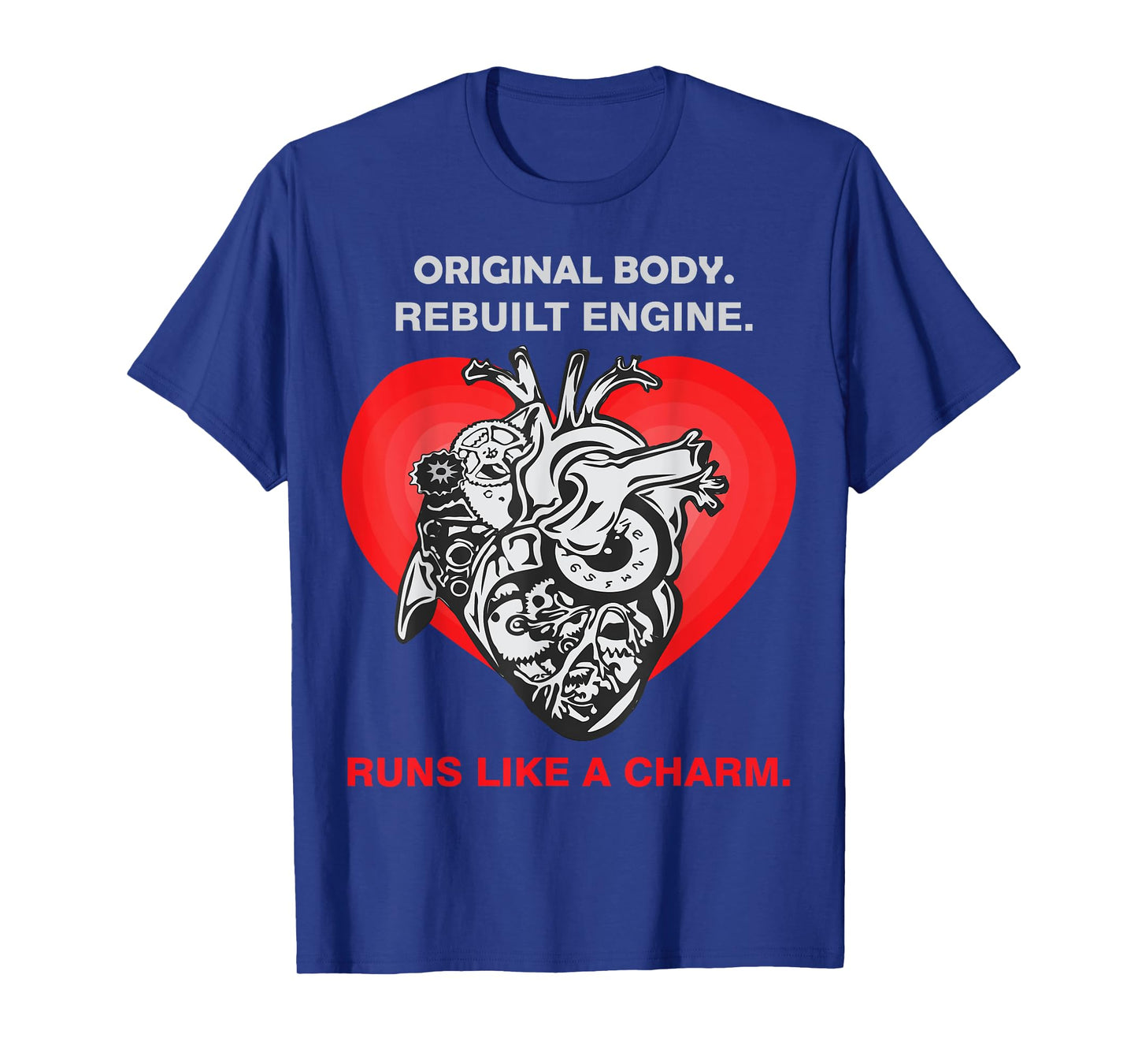 Funny Open Heart Transplant Men Women Heart Attack Survivor T-Shirt