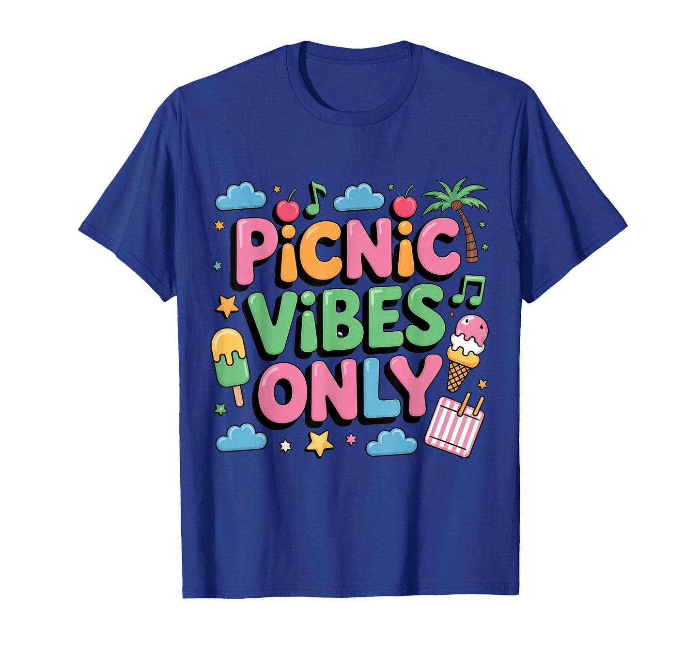 Funny Picnic Vibes Only For Family Matching summer T-Shirt