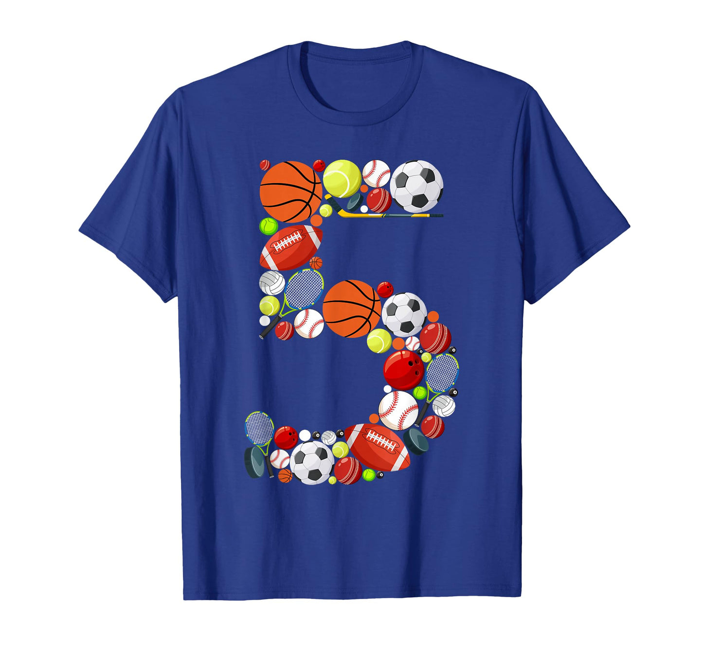 Kids Sports Birthday 5 Year Old 5th Birthday BOY T-Shirt