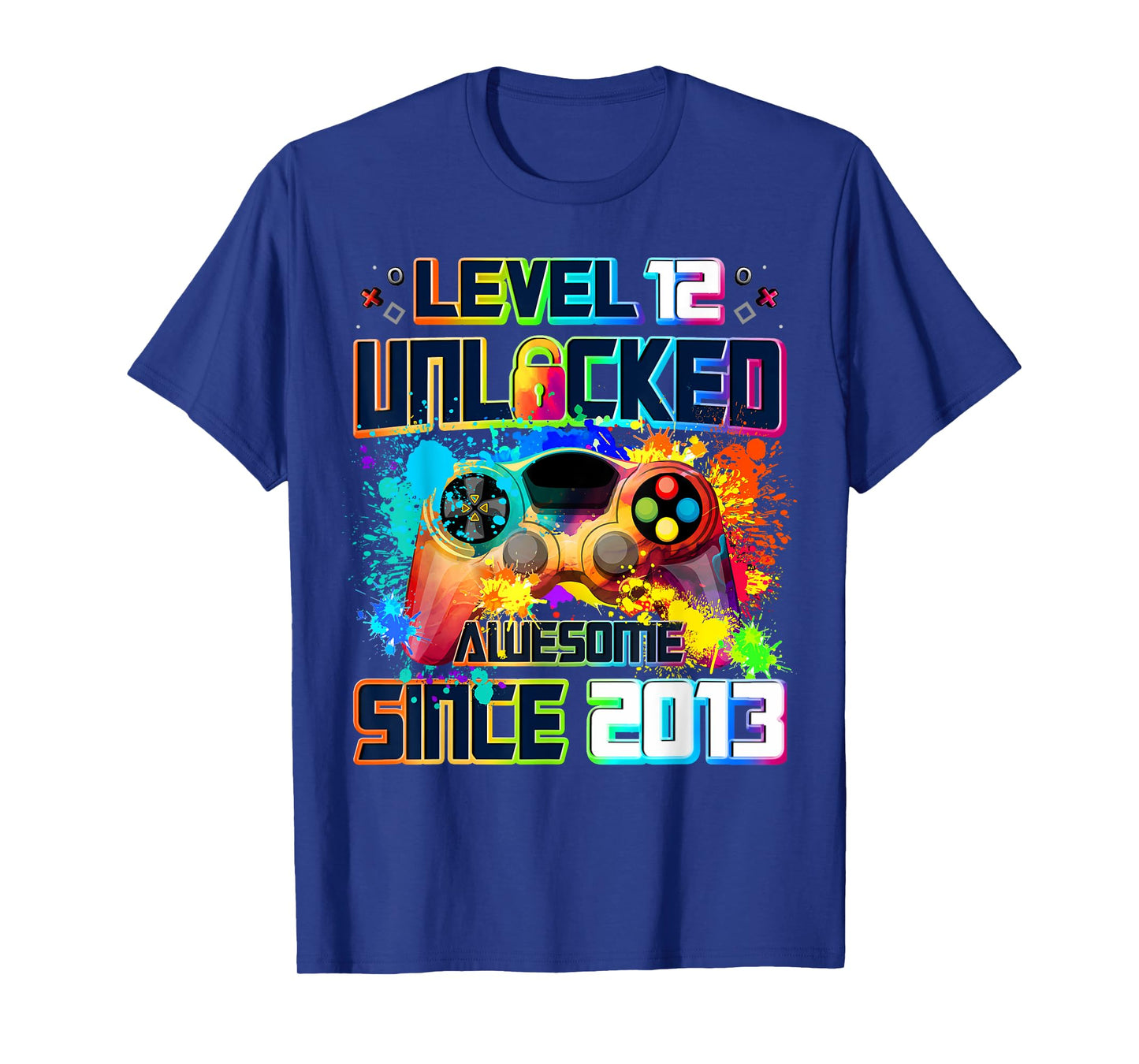 Level 12 Unlocked 12 Year Old Video Gamer 12th Birthday Gift T-Shirt