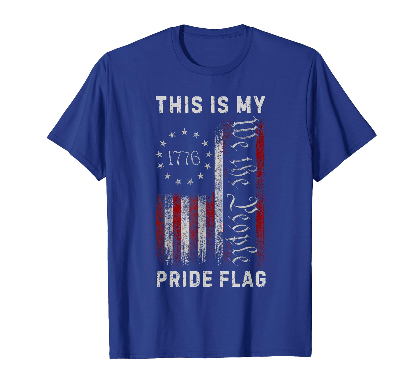 This Is My Pride Flag USA American 4th of July Patriotic T-Shirt
