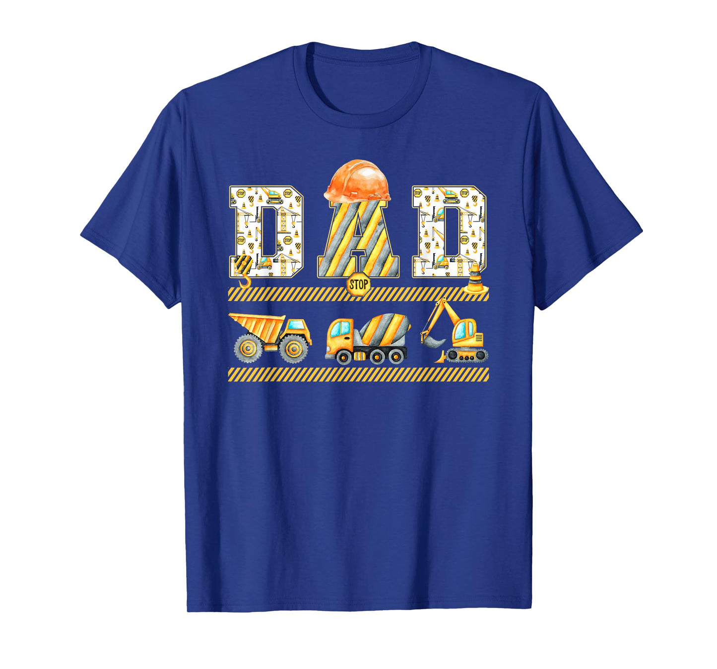 Funny Dad Construction Excavator Kids Matching Family Party T-Shirt