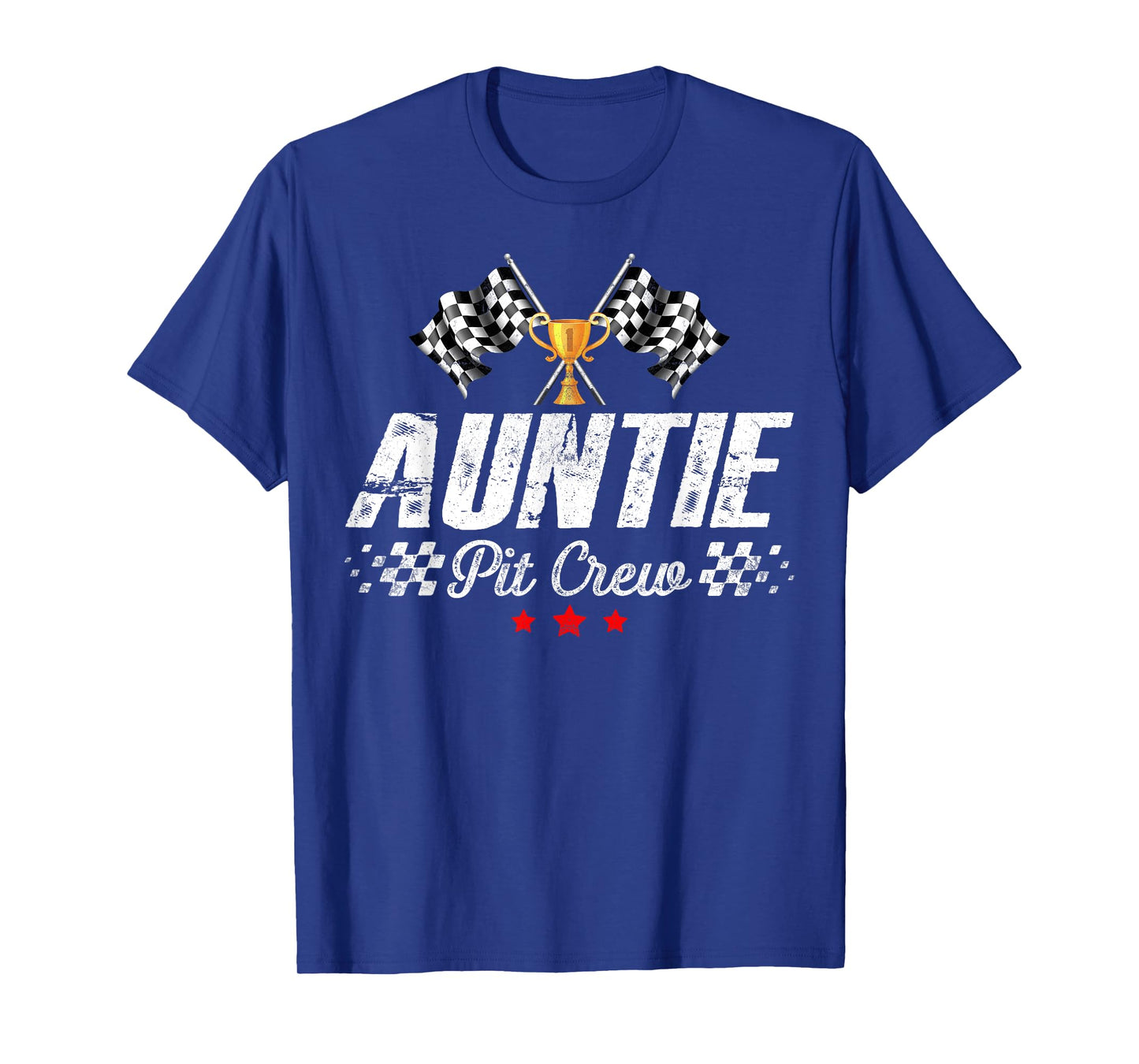 Auntie Pit Crew Race Car Racing Birthday Party Matching T-Shirt