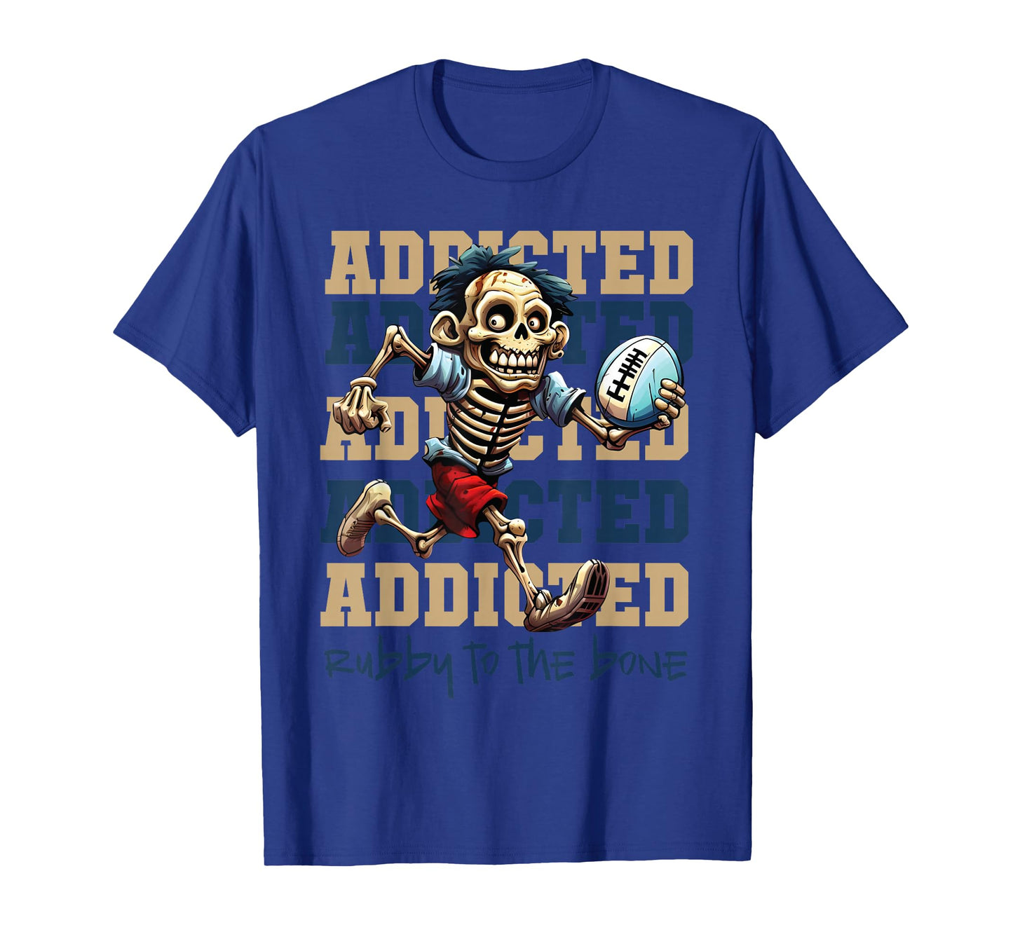 Skeleton Rugby Players Rugby To Bones Skeleton Meme Lovers T-Shirt