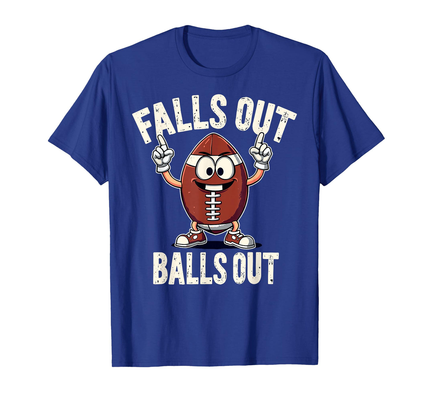 Falls Out Balls Out Football Fanny Thanksgiving Autumn Tee T-Shirt