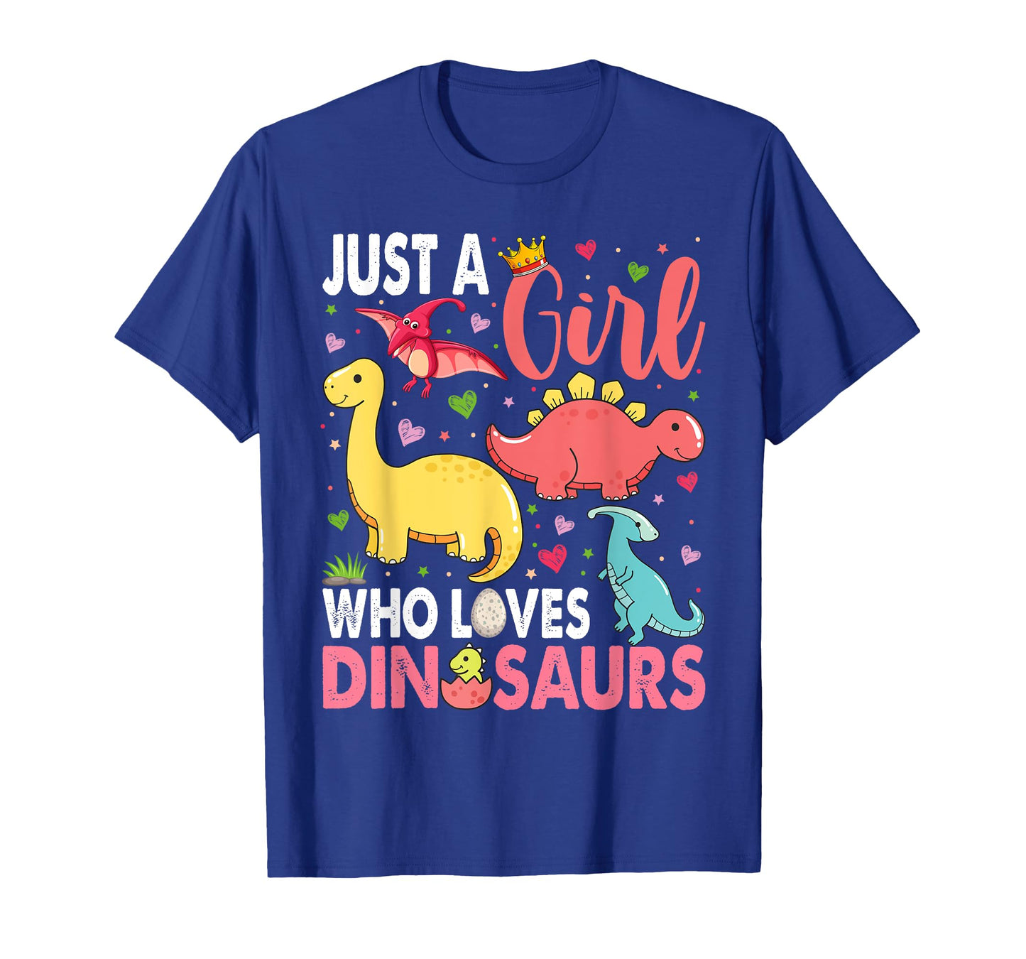 Just a Girl Who Loves Dinosaurs Kid Teen Toddlers Women Dino T-Shirt