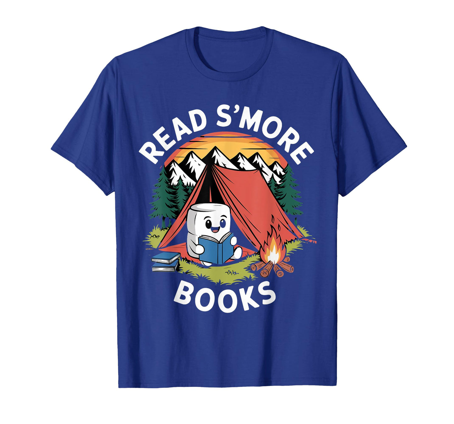 Read S'more Books Reading Camping Smores Kawaii S'mores T-Shirt