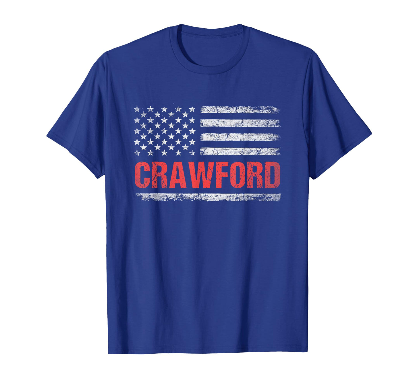 Crawford Name American Flag - Crawford Last Name T-Shirt