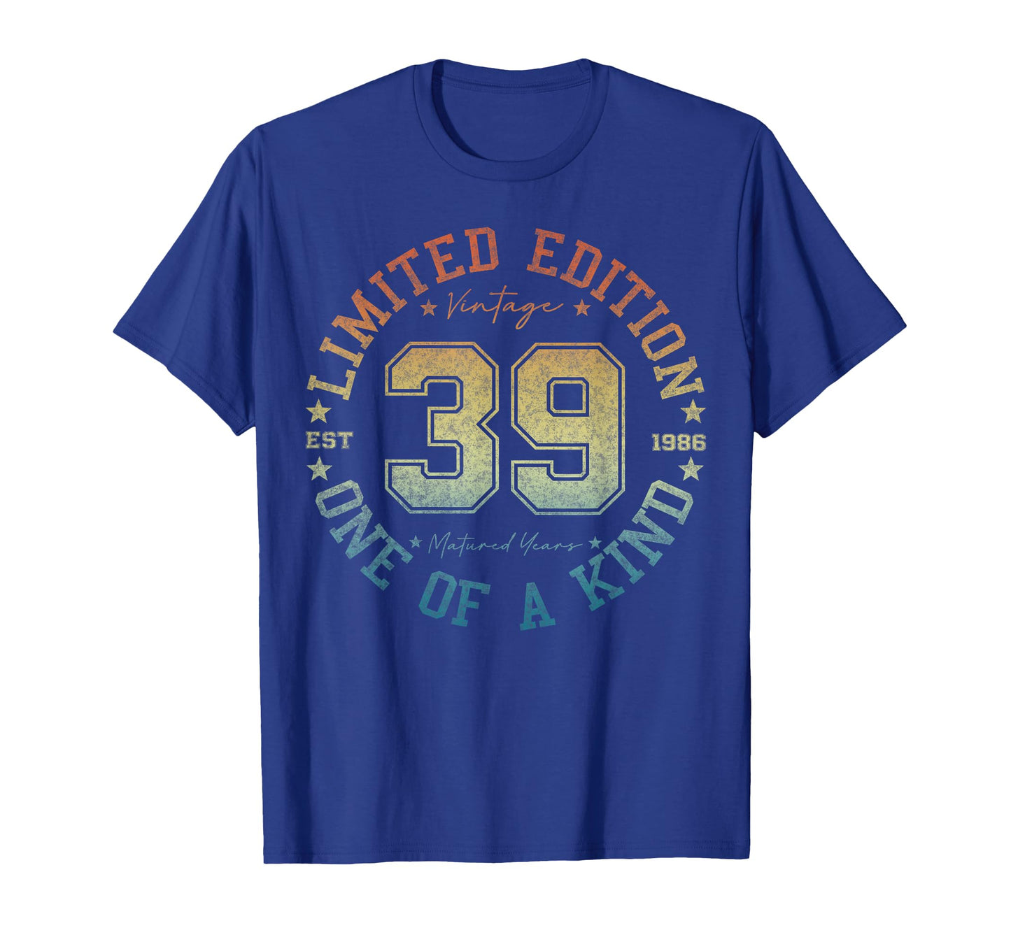 39 Year Old Gifts Vintage 1986 Limited Edition 39th Birthday T-Shirt