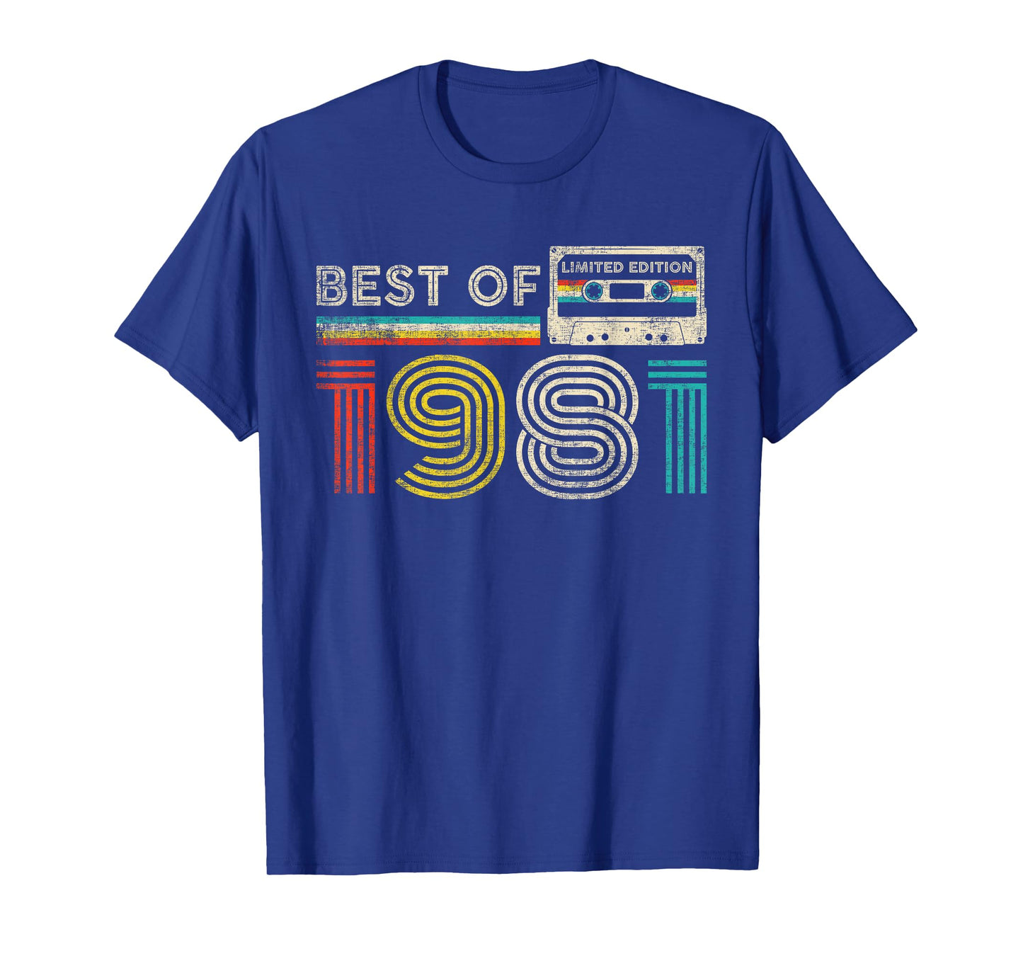 Best of 1981 44th Birthday 44 Years Old Men Women Vintage T-Shirt
