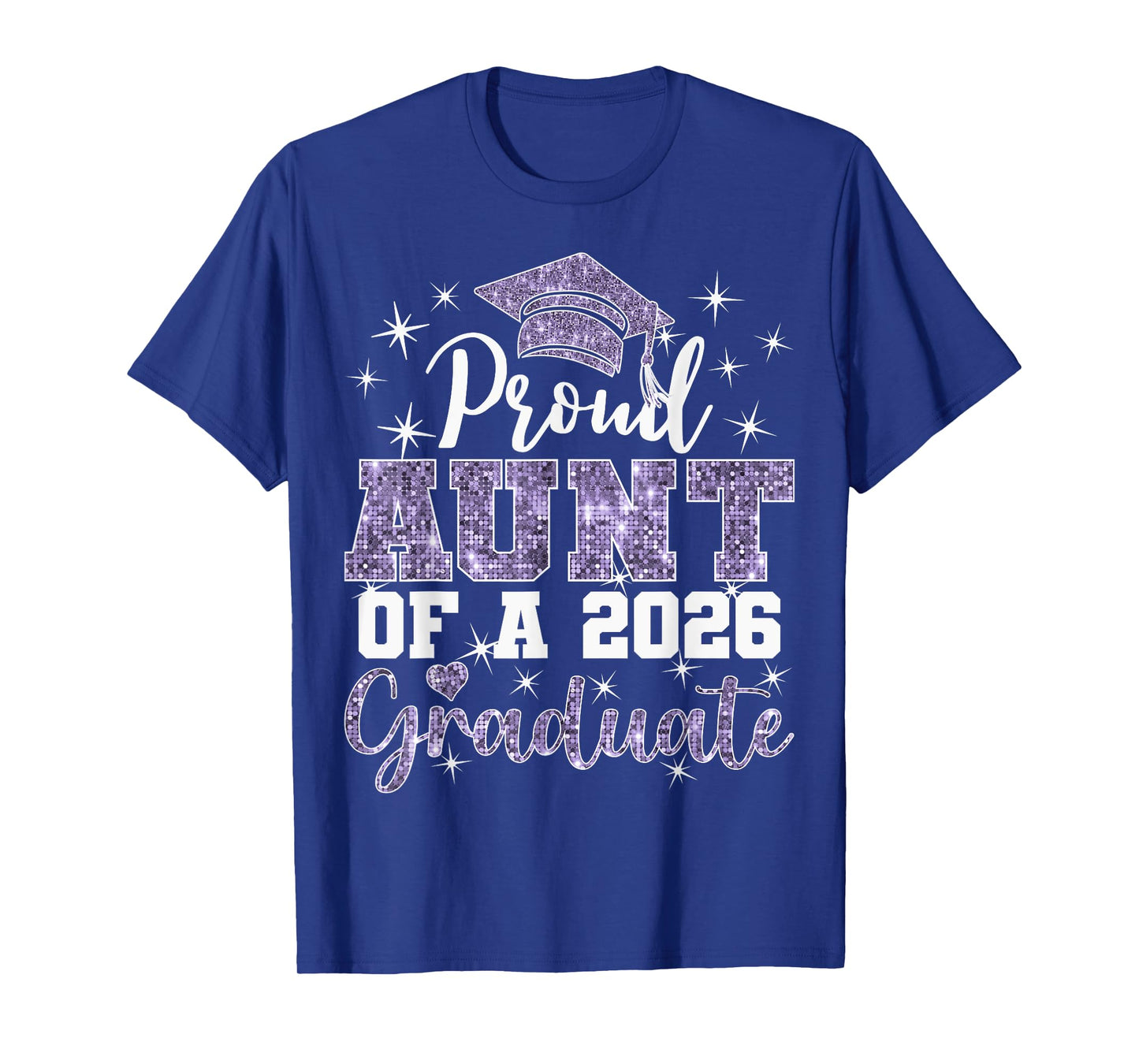 Super Proud Aunt of 2026 Graduate Senior Graduation Family T-Shirt
