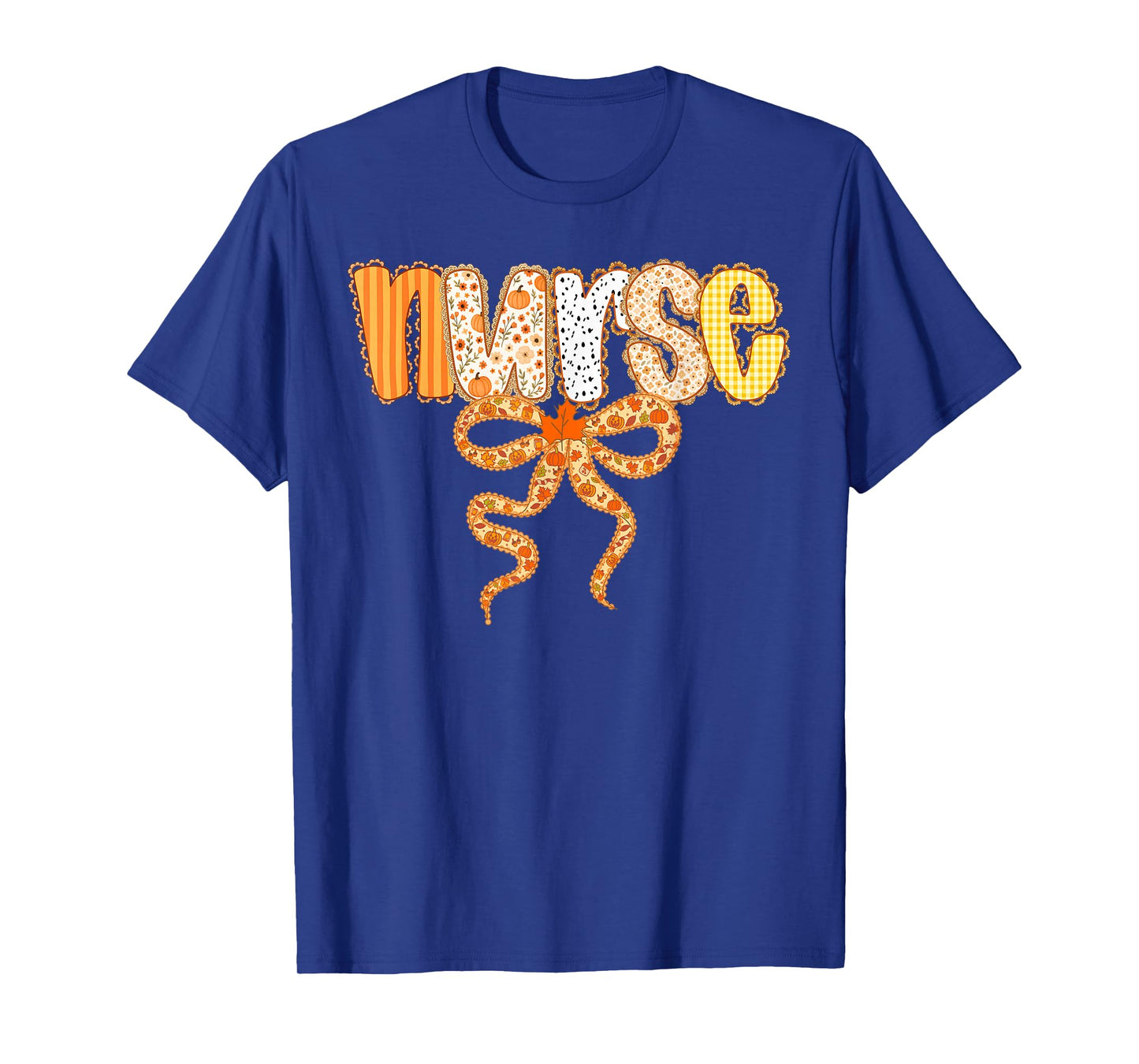 Thankful Nurse Fall Stethoscope Thanksgiving Nurse Women T-Shirt