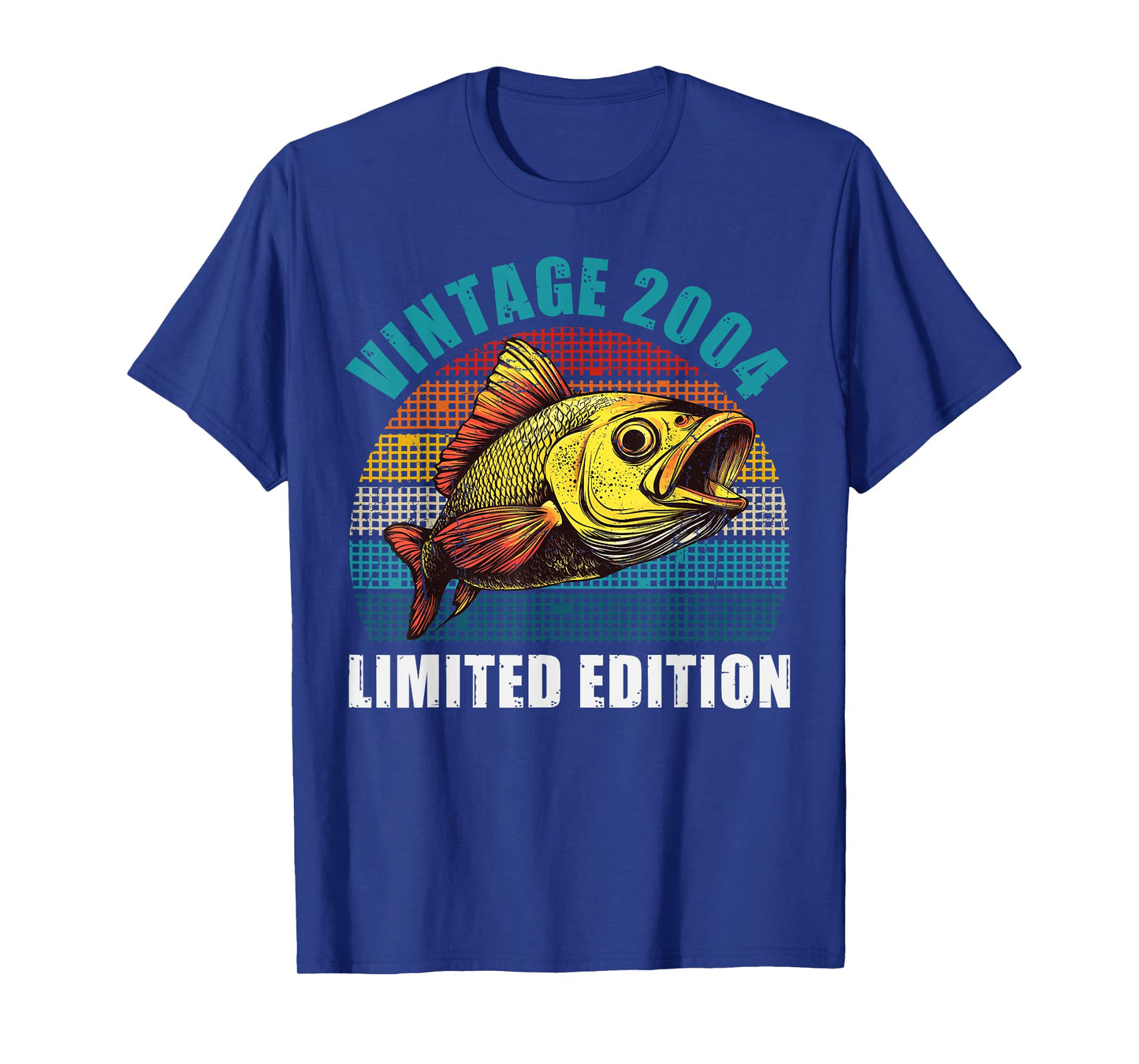 21 Years Old Vintage 2004 Fishing Fisherman 21st Birthday T-Shirt