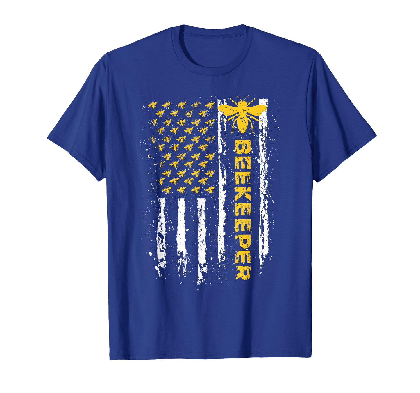 Beekeeper USA Flag Funny Honeybee Beekeeping Bee Patriotic T-Shirt