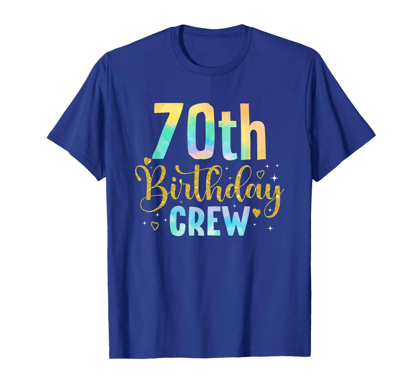 70 Years Old Birthday Party Group Family 70th Birthday Crew T-Shirt