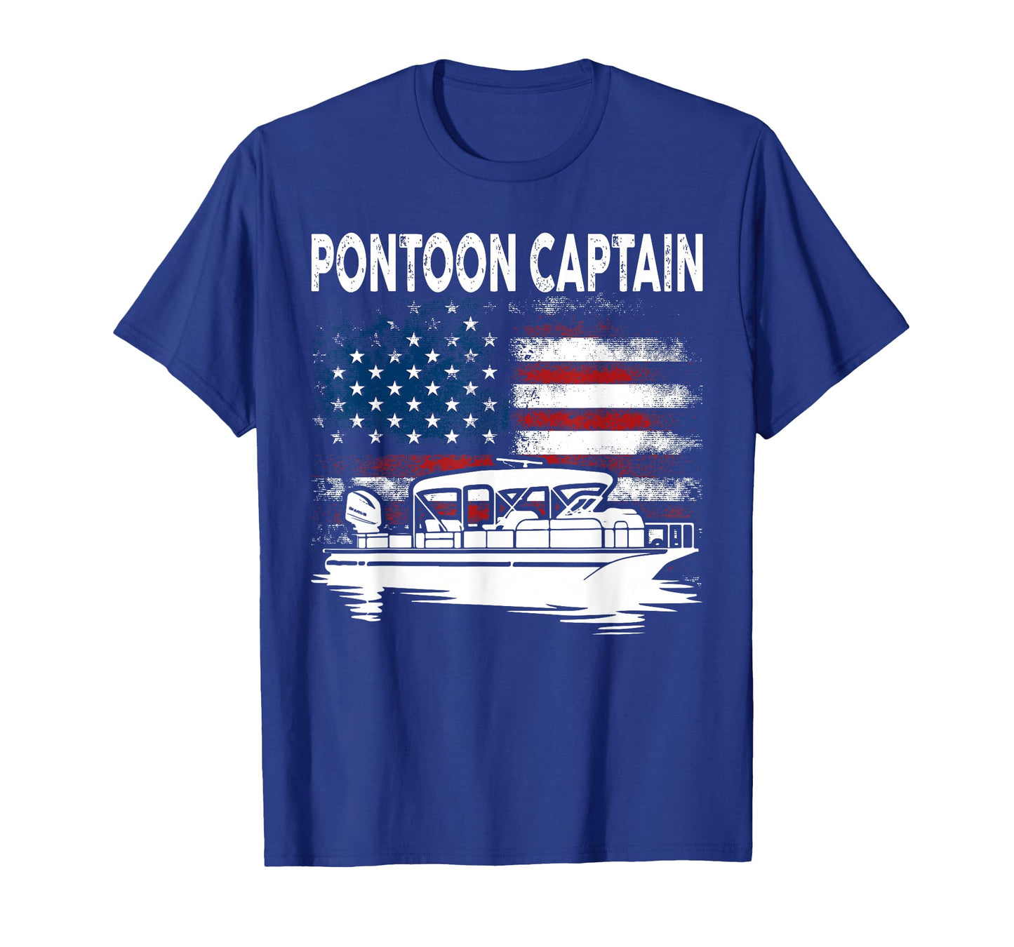 Boating Pontoon Captain 4th of July Pontoon Boat T-Shirt