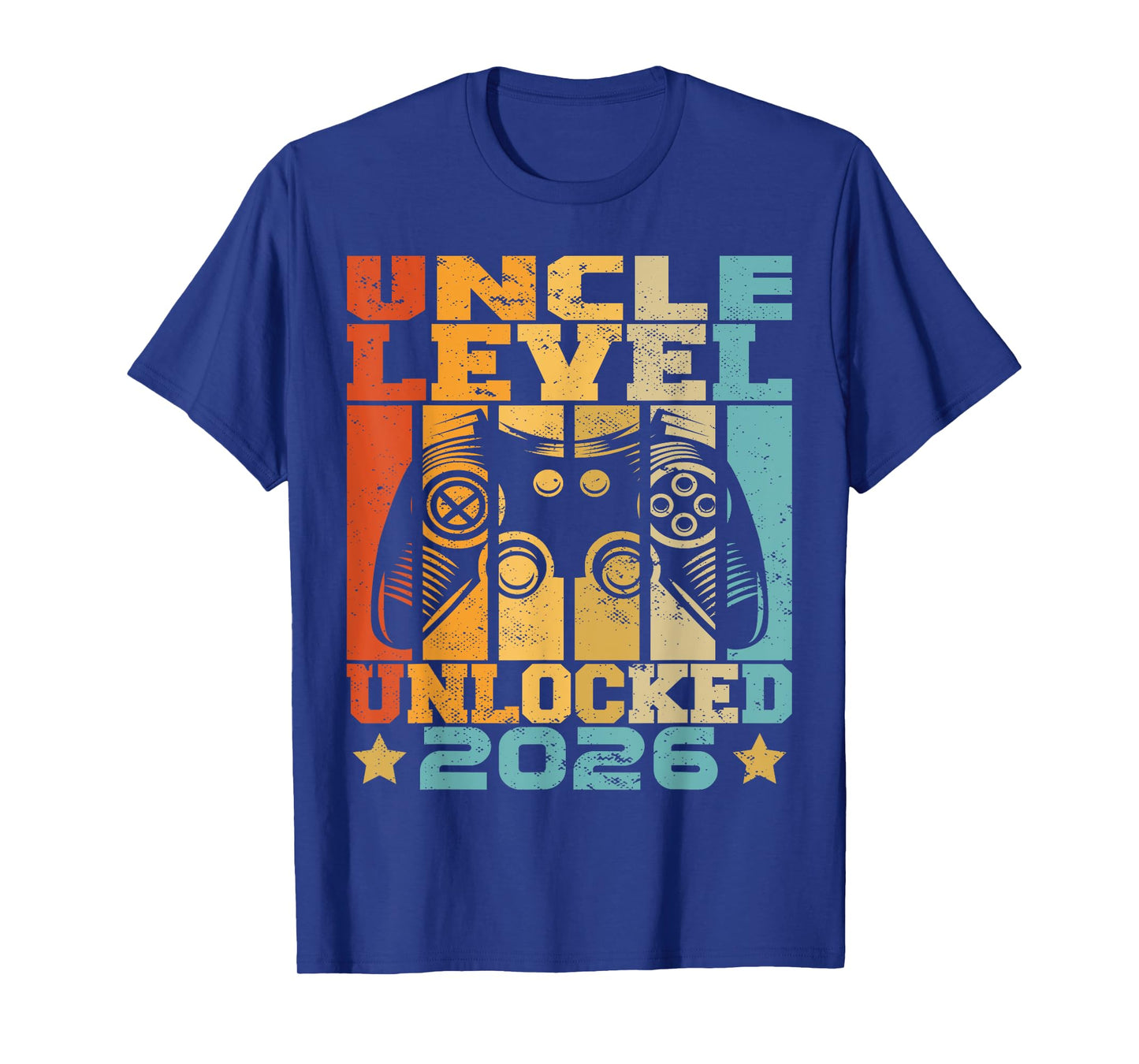 Uncle Level Unlocked 2026 Baby Announcement Uncle Gaming T-Shirt