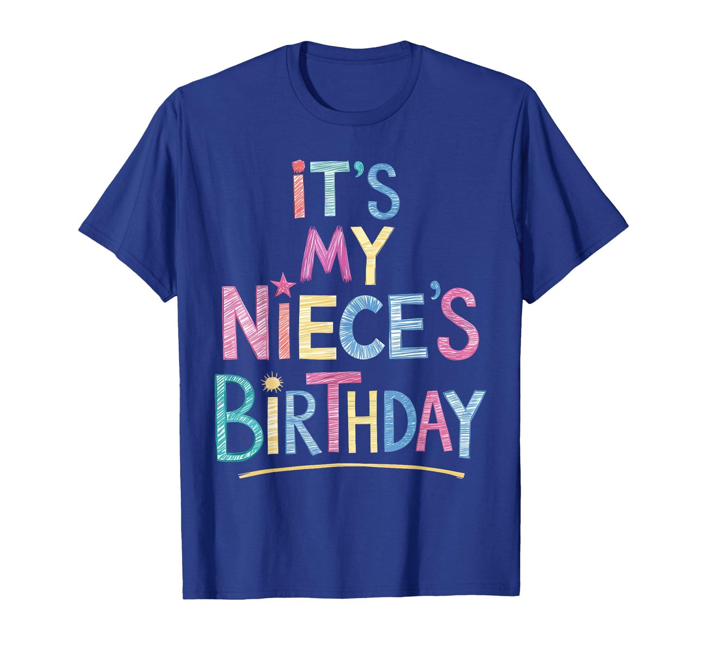 Funny It's my niece's Birthday Sketch Pencil Artist For Kids T-Shirt