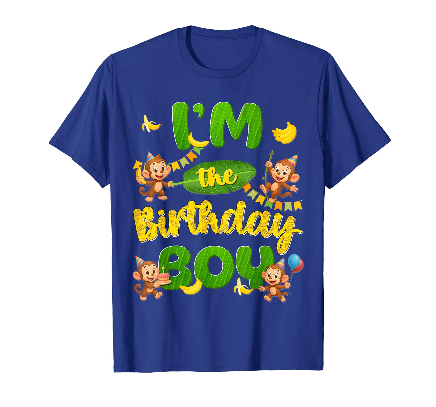 Im The Birthday Boy Monkey Group Family Matching Party T-Shirt
