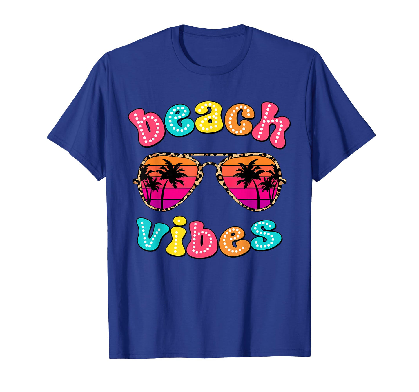 Beach Vibes Summer Sunglasses Retro Cute Girl Women Kid T-Shirt