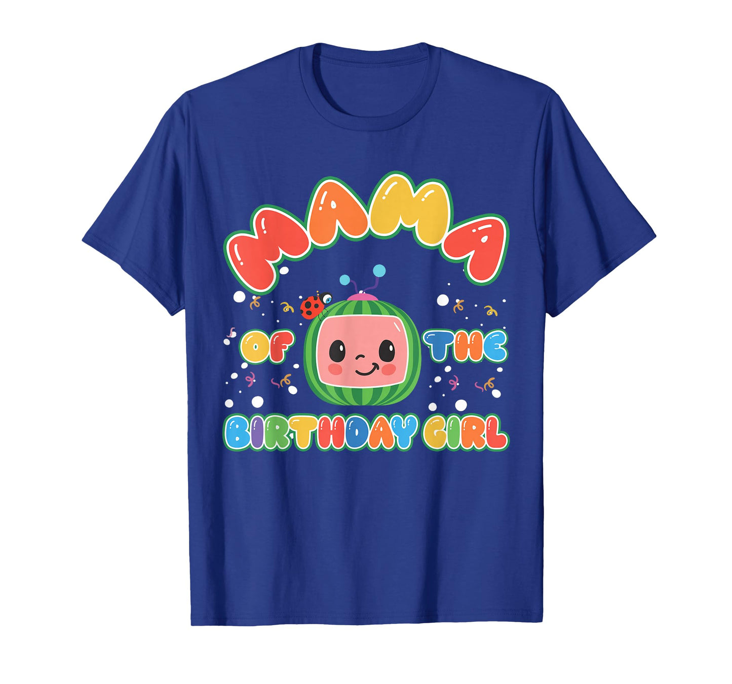 Papa Mama Of The Birthday Girl Melon Family Matching Funny T-Shirt