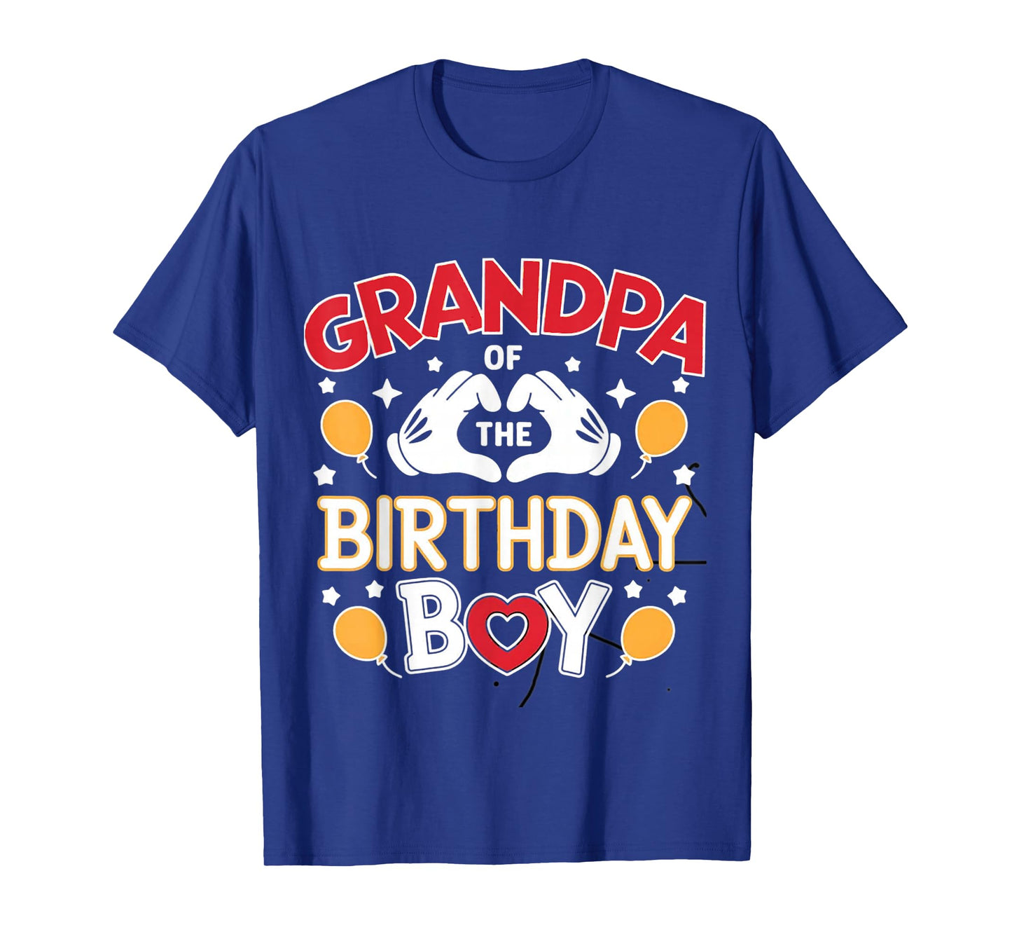 Grandpa of The Birthday Boy Family Party Decor Grandson T-Shirt