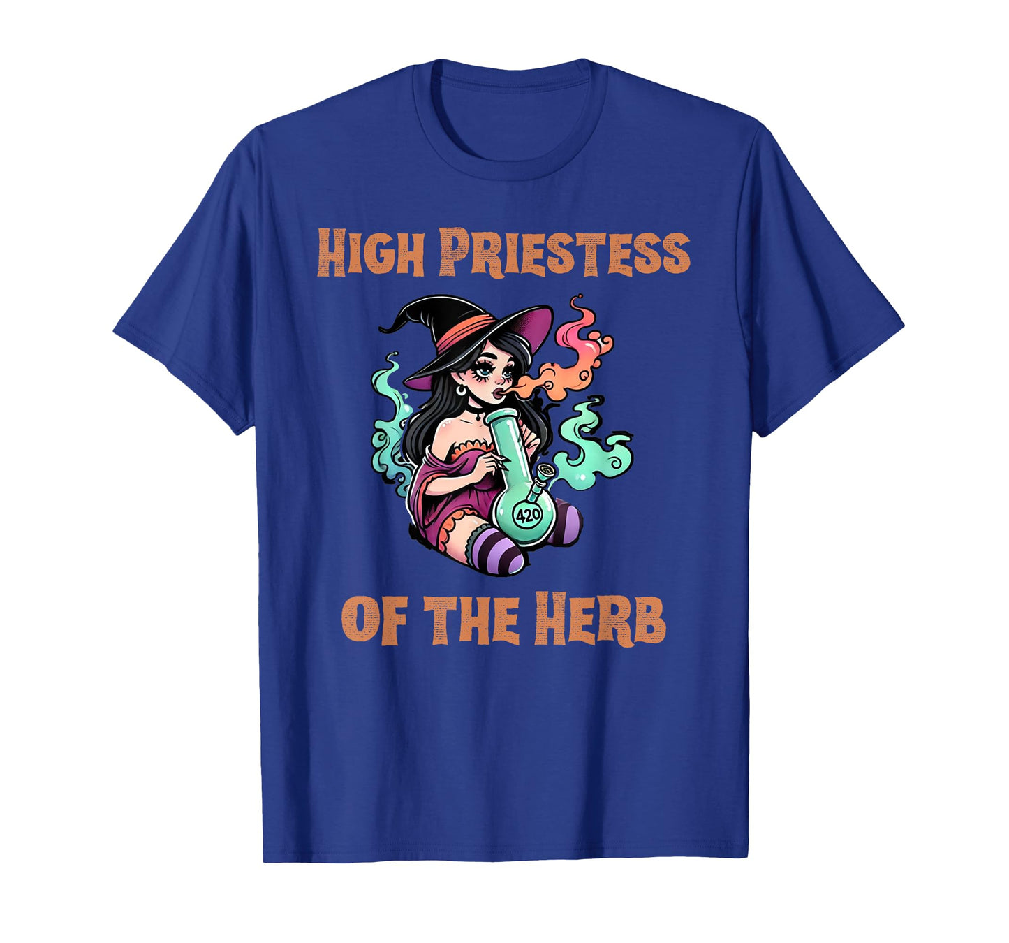 Halloween Witch Marijuana Cannabis Weed Funny 420 Humor Gift T-Shirt