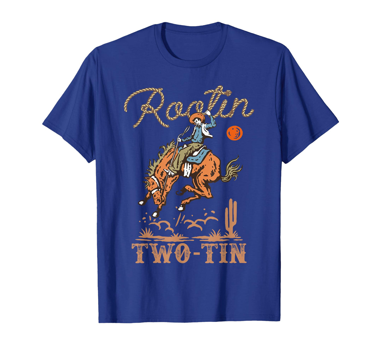 Rootin Two-tin It's My 2nd Birthday Cowboy Rodeo 2 Years Old T-Shirt