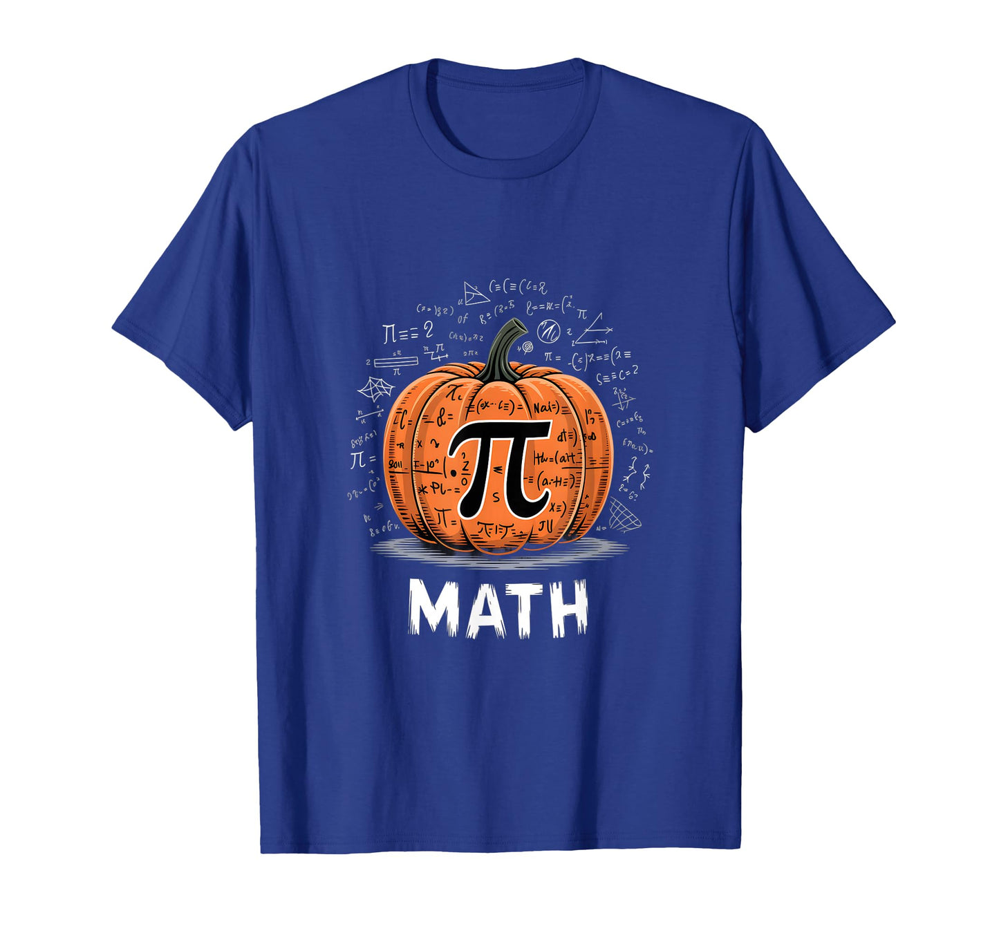 Funny Math Is Scary Pumpkin Pi Mathematics Halloween Pun T-Shirt