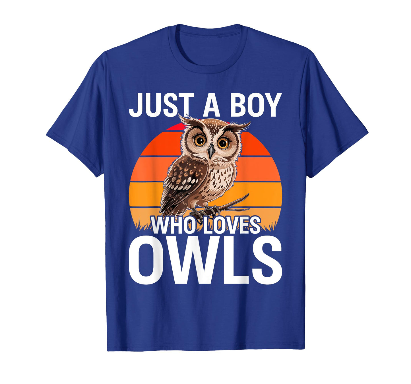 Just a Boy Who Loves Owls For Toddlers Boys Kids Birds Lover T-Shirt
