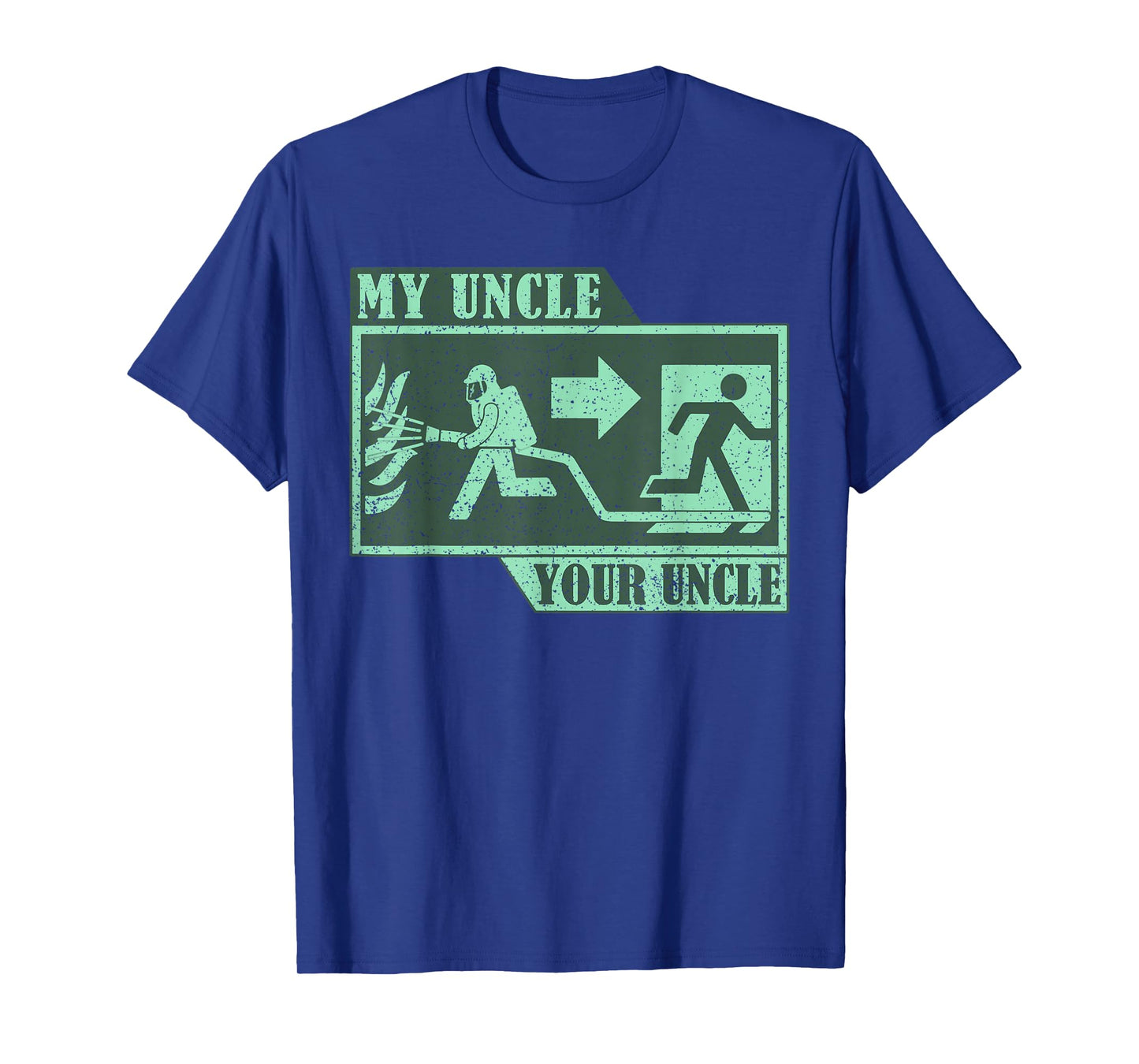 Vintage My Uncle Your Uncle Firefighter Proud Fireman T-Shirt