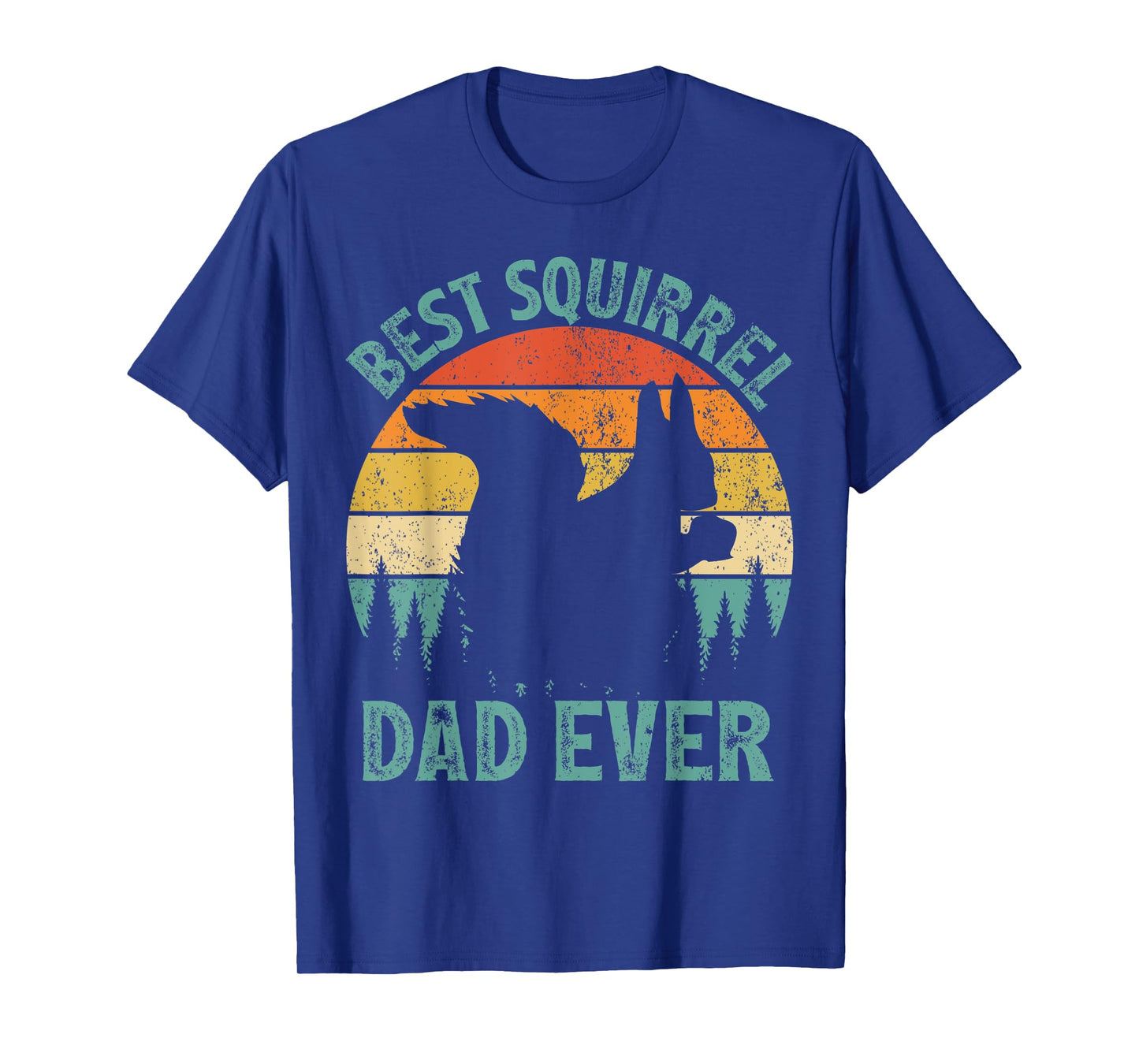 Mens Funny Squirrel Vintage Best Squirrel Dad Ever Father's Day T-Shirt